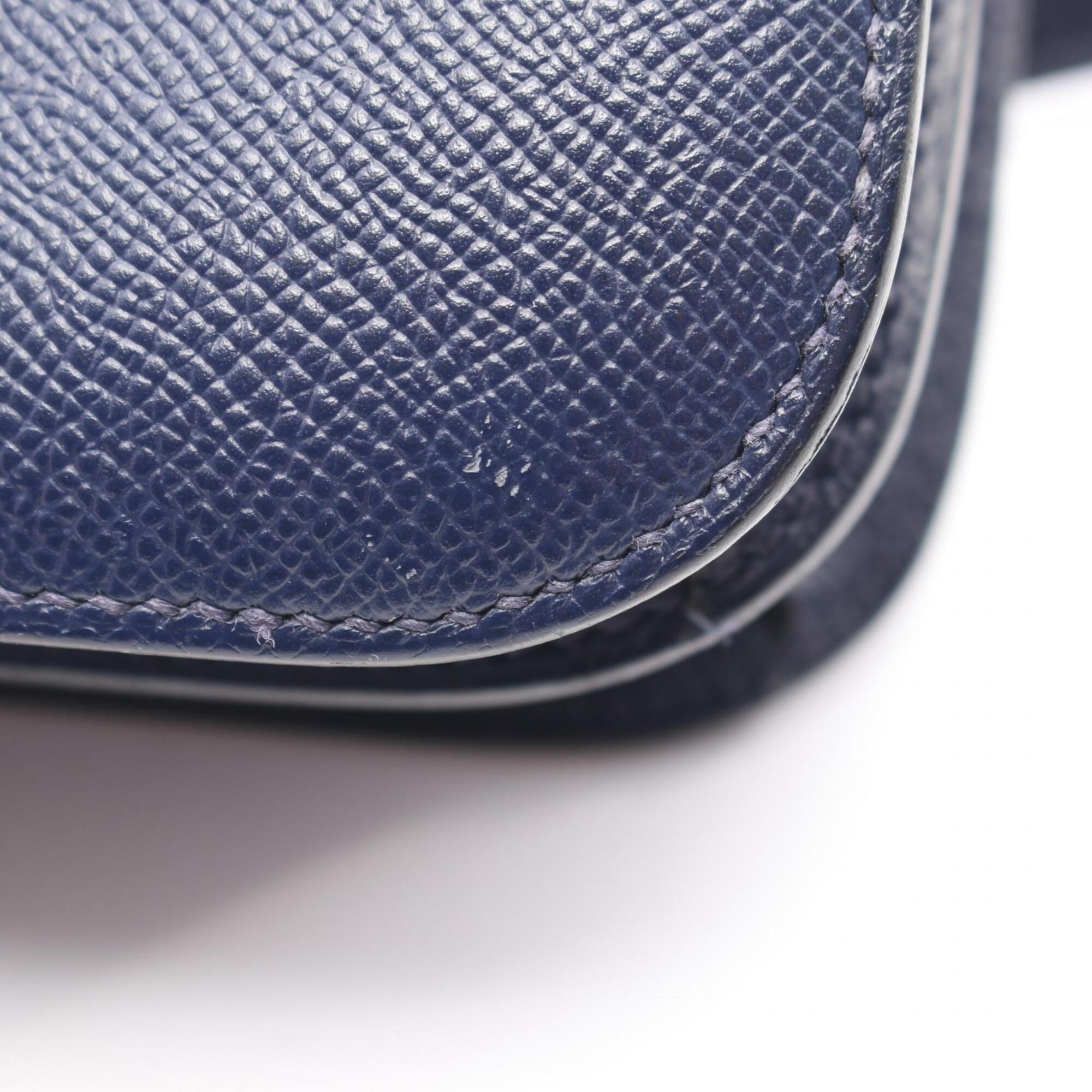 Hermes Bleu Saphir Navy Epsom Leather Handbag Shoulder Bag (Pre-Owned)