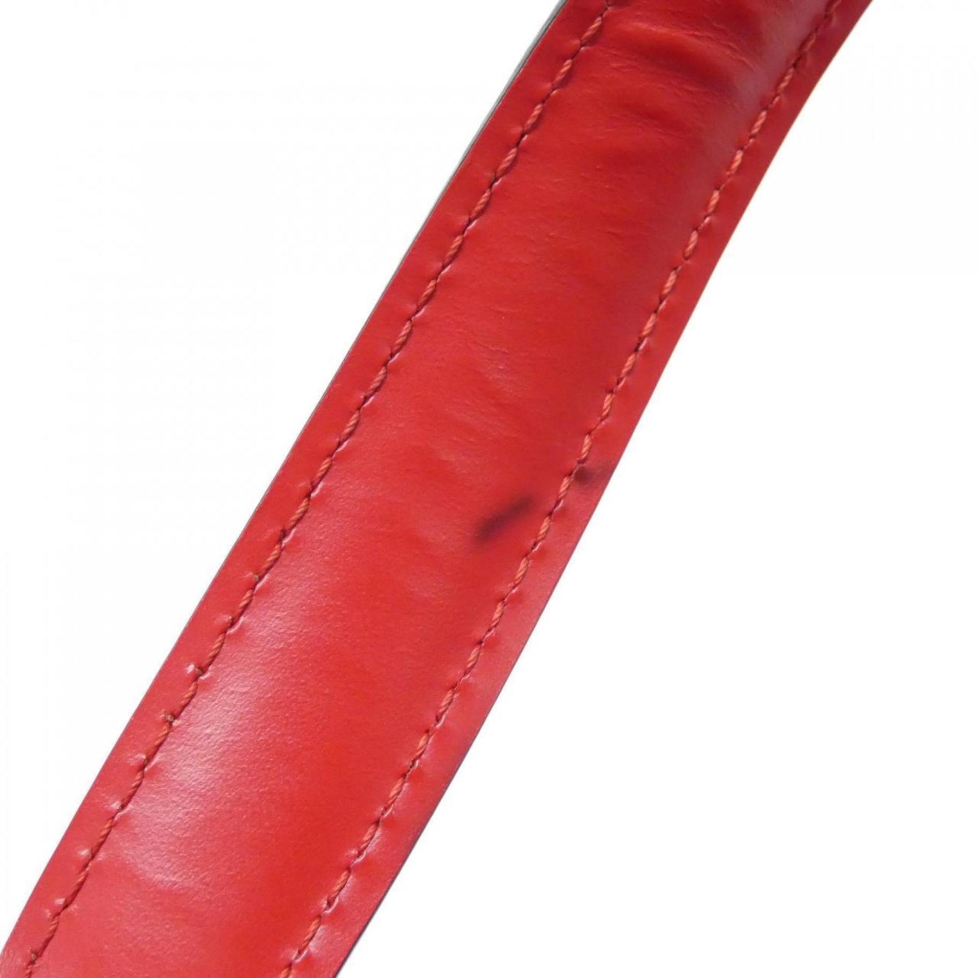 Louis Vuitton Red Color Leather Shoulder Bag (Pre-Owned)