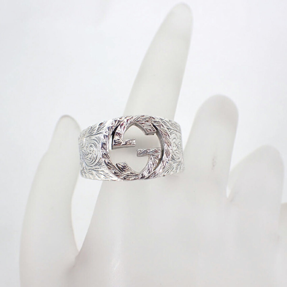 Gucci Sterling Silver 925 Band Ring (Pre-Owned)