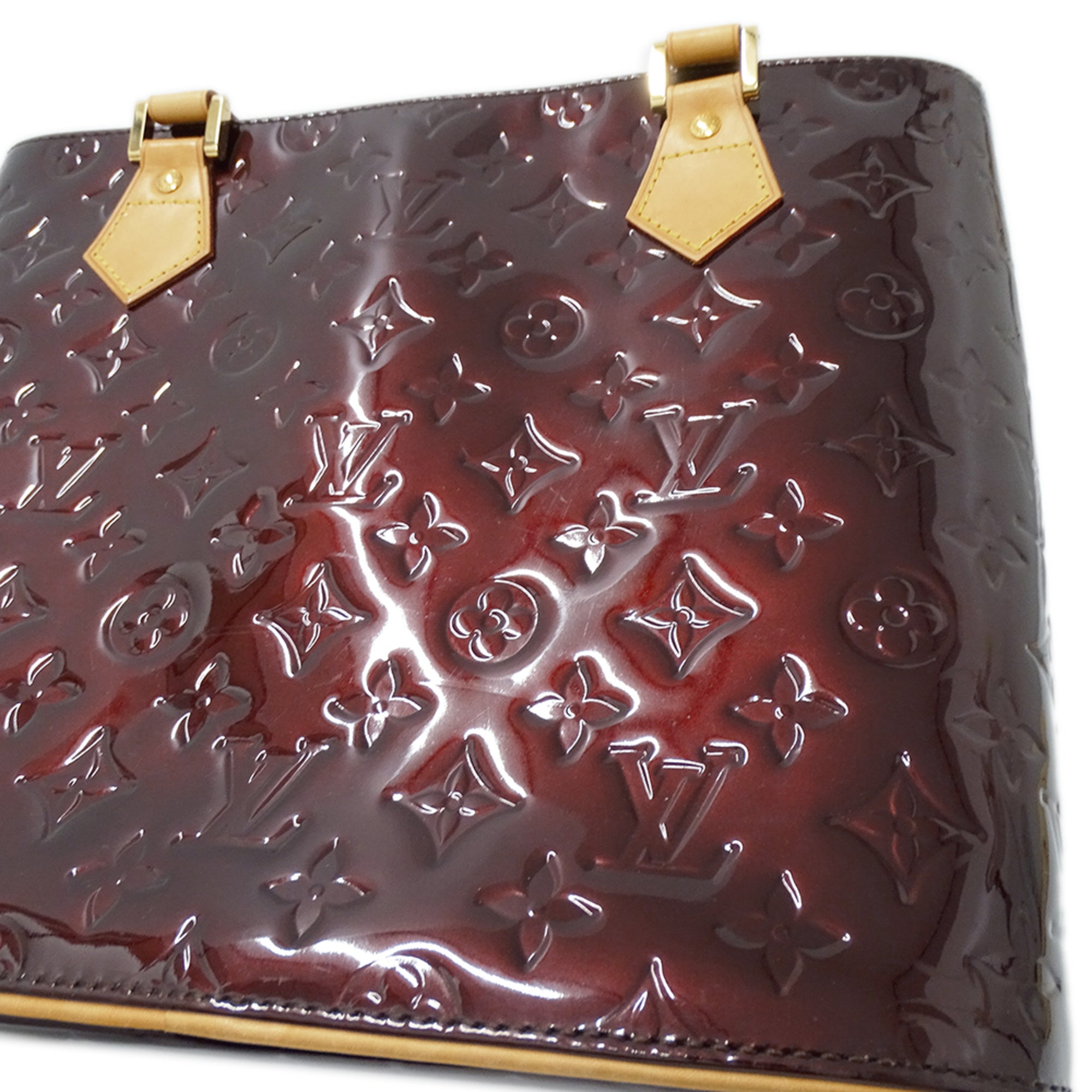 Louis Vuitton Purple Monogram Vernis Handbag Tote Bag (Pre-Owned)