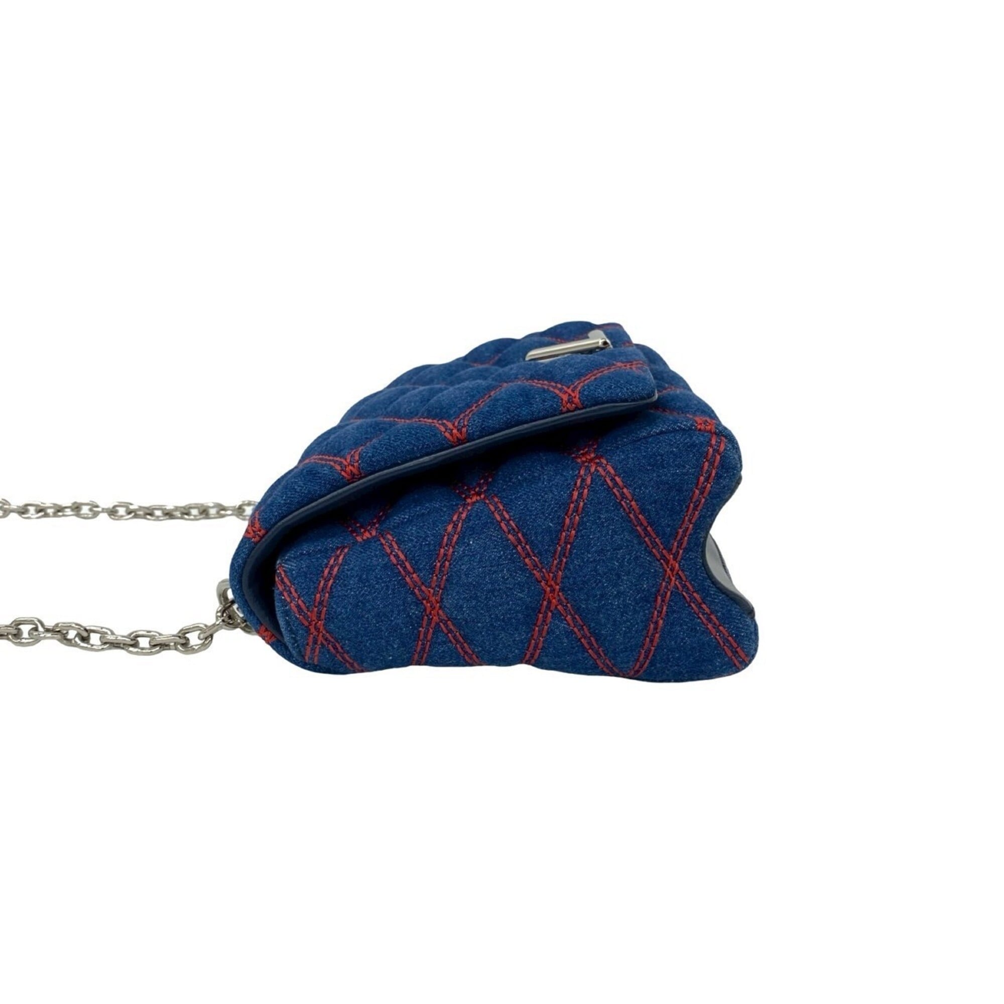 Louis Vuitton Blue Denim Shoulder Bag (Pre-Owned)