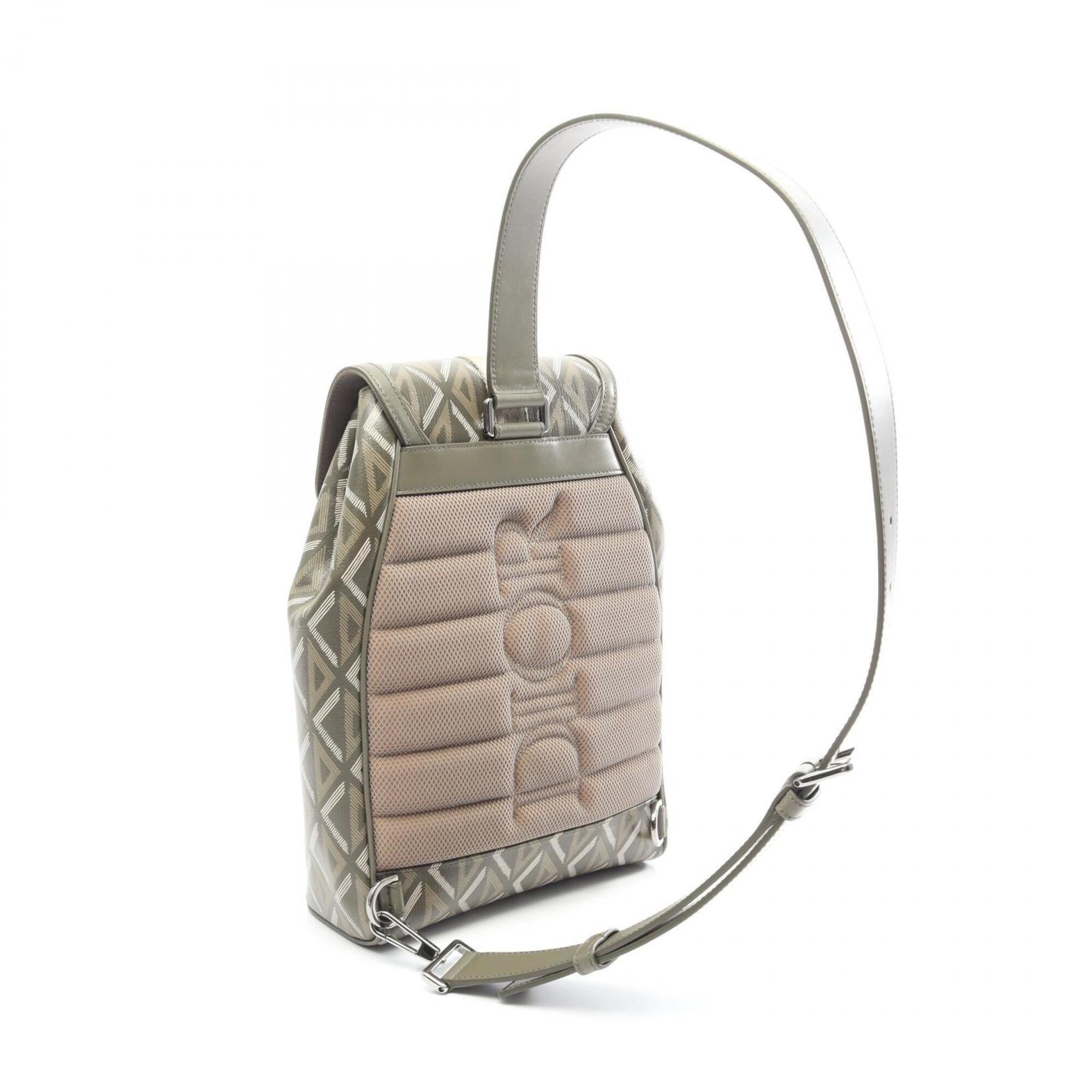Christian Dior Khaki Coated Canvas Leather Fanny Pack Sling Bag (Pre-Owned)