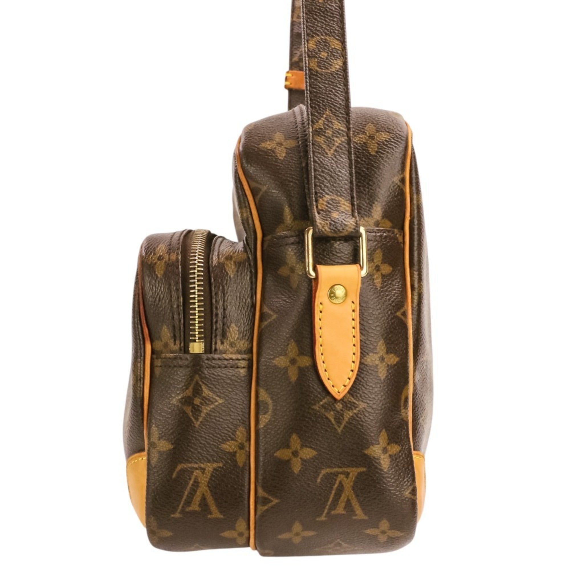 Louis Vuitton Brown Monogram Canvas Shoulder Bag (Pre-Owned)