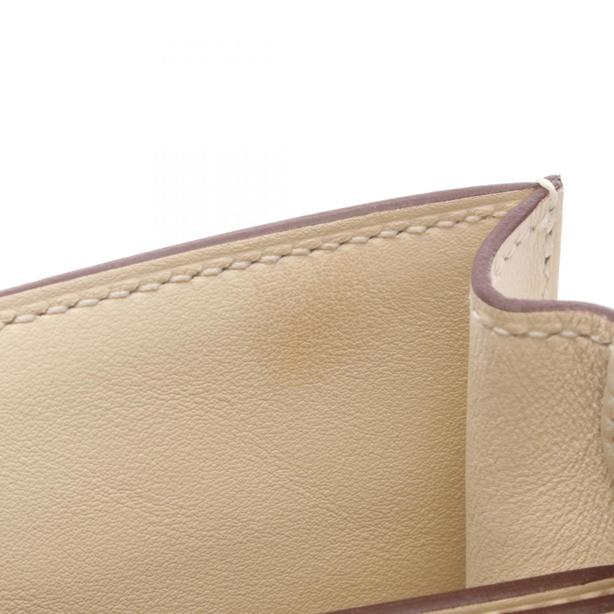 Hermes Ivory Swift Leather Leather Handbag Shoulder Bag (Pre-Owned)