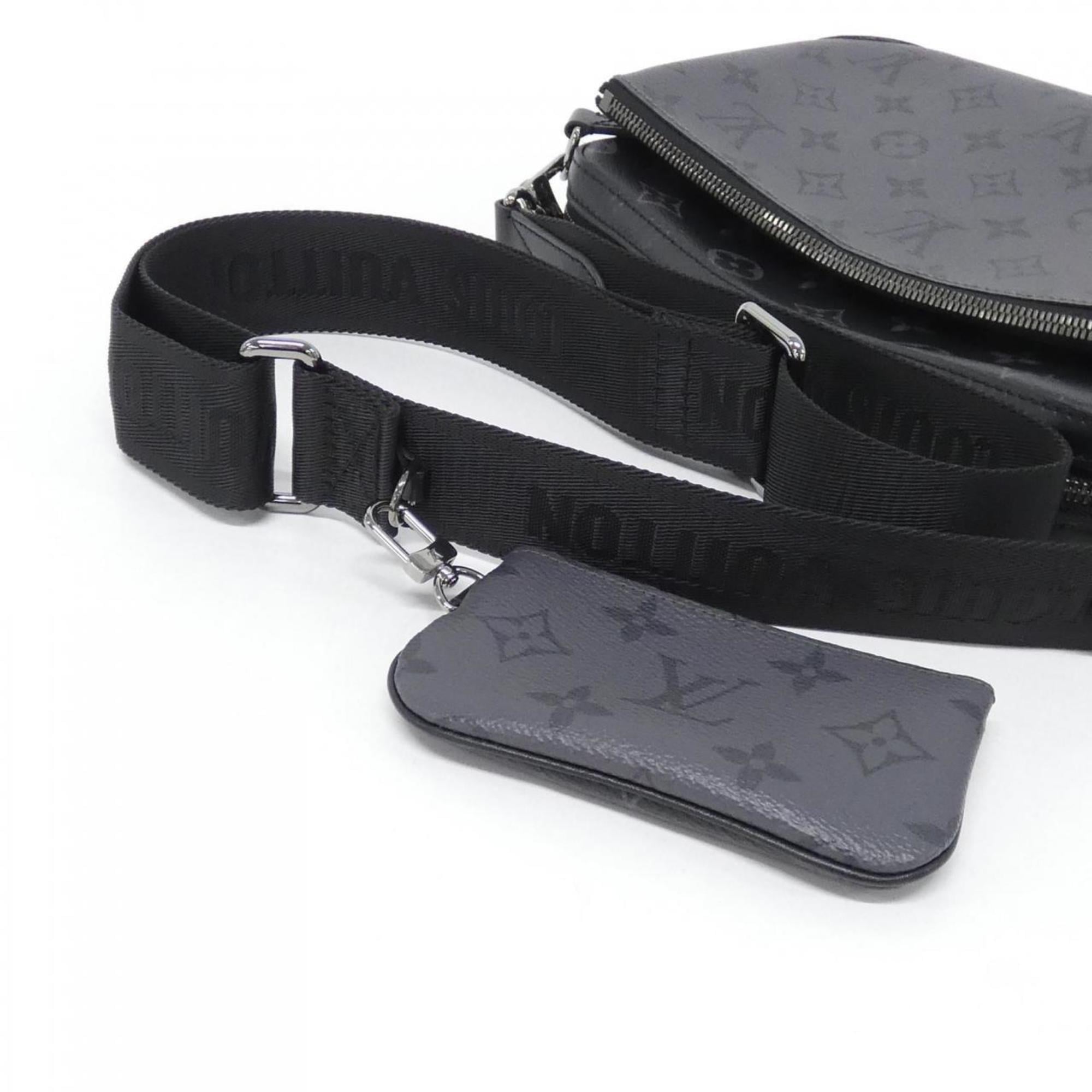 Louis Vuitton Monogram Eclipse Black Gris Coated Canvas Shoulder Bag (Pre-Owned)