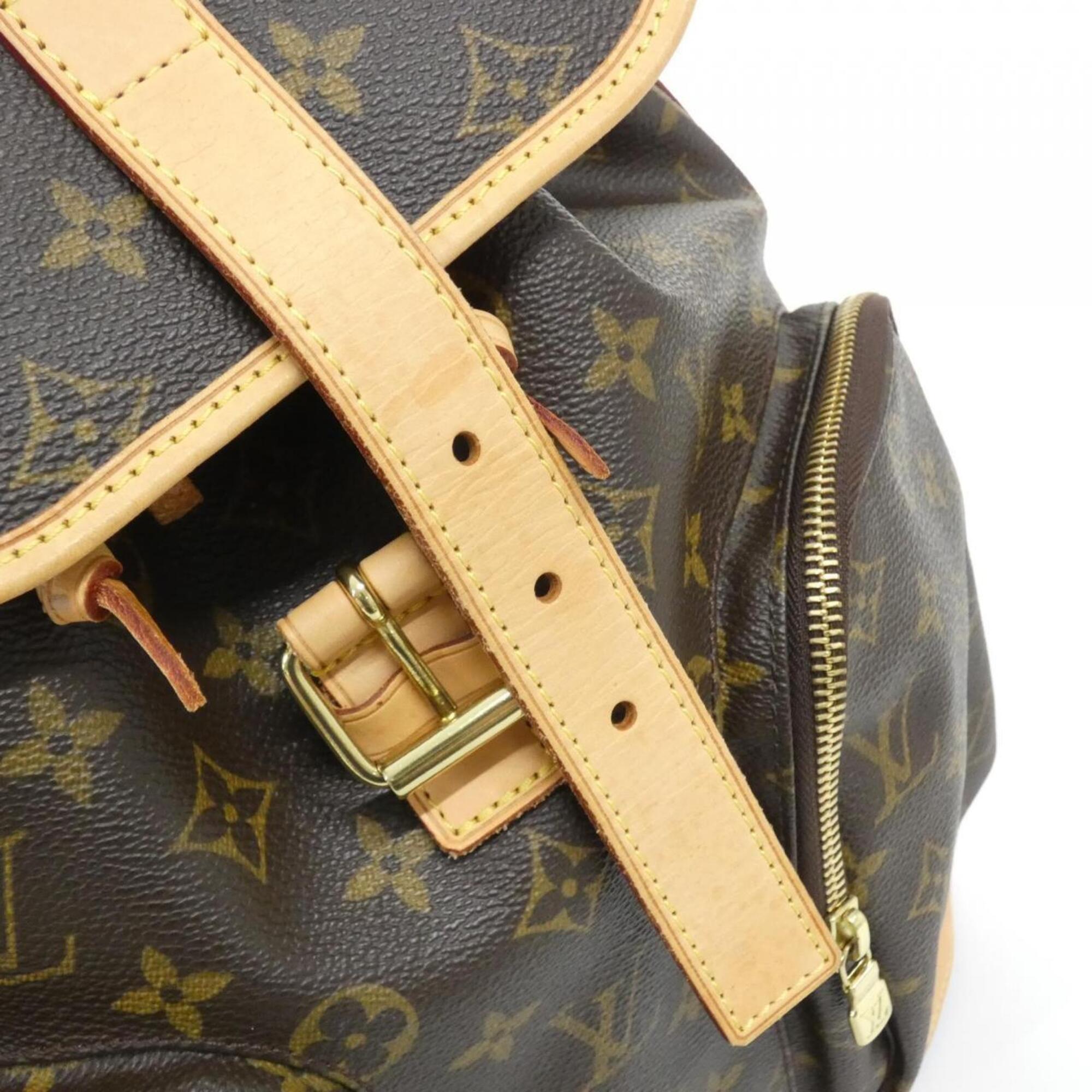 Louis Vuitton Marron Coated Canvas Backpack (Pre-Owned)