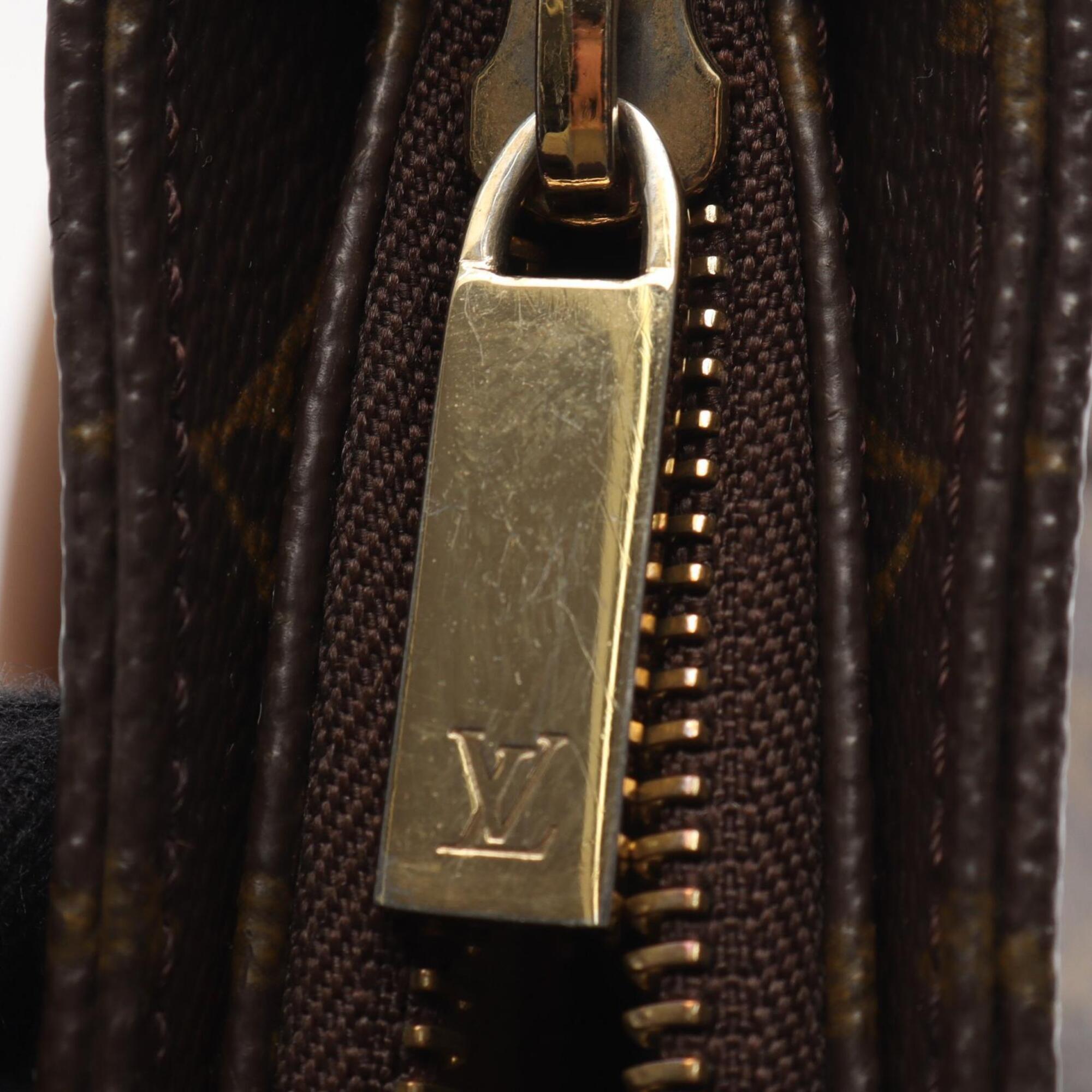 Louis Vuitton Brown Monogram Pvc Coated Canvas Leather Handbag Shoulder Bag (Pre-Owned)