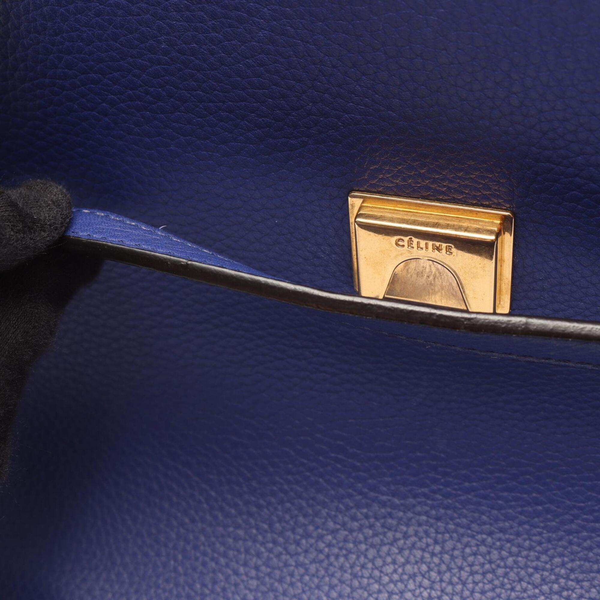 Celine Blue Leather Handbag (Pre-Owned)