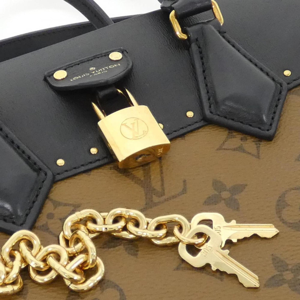 Louis Vuitton Brown Coated Canvas Handbag (Pre-Owned)
