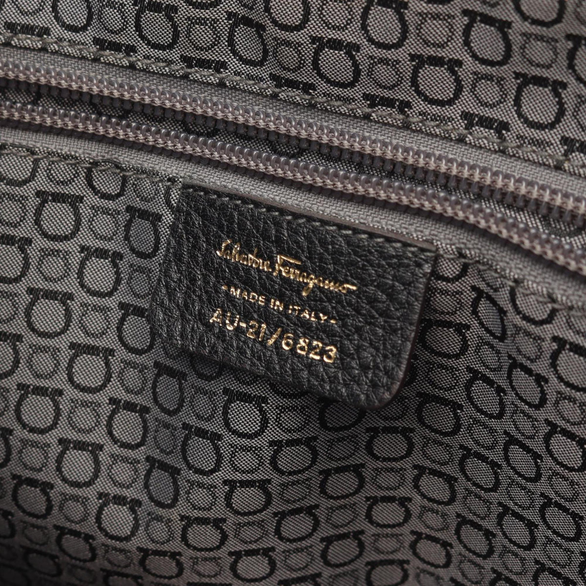 Salvatore Ferragamo Brown Leather Handbag (Pre-Owned)