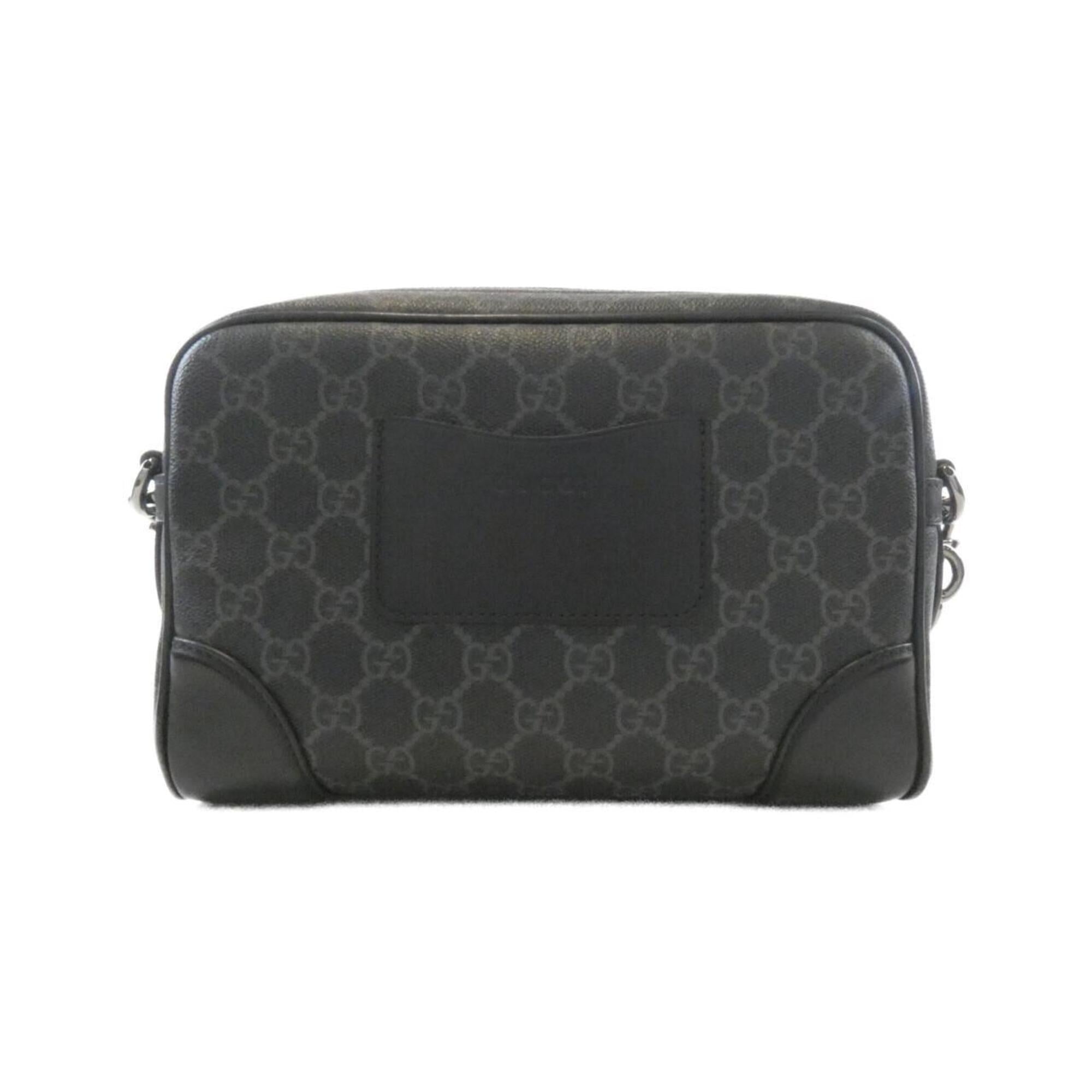 Gucci Black Coated Canvas Shoulder Bag (Pre-Owned)