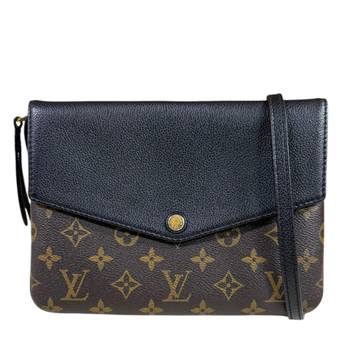 Louis Vuitton Black Brown Noir Monogram Canvas Shoulder Bag (Pre-Owned)