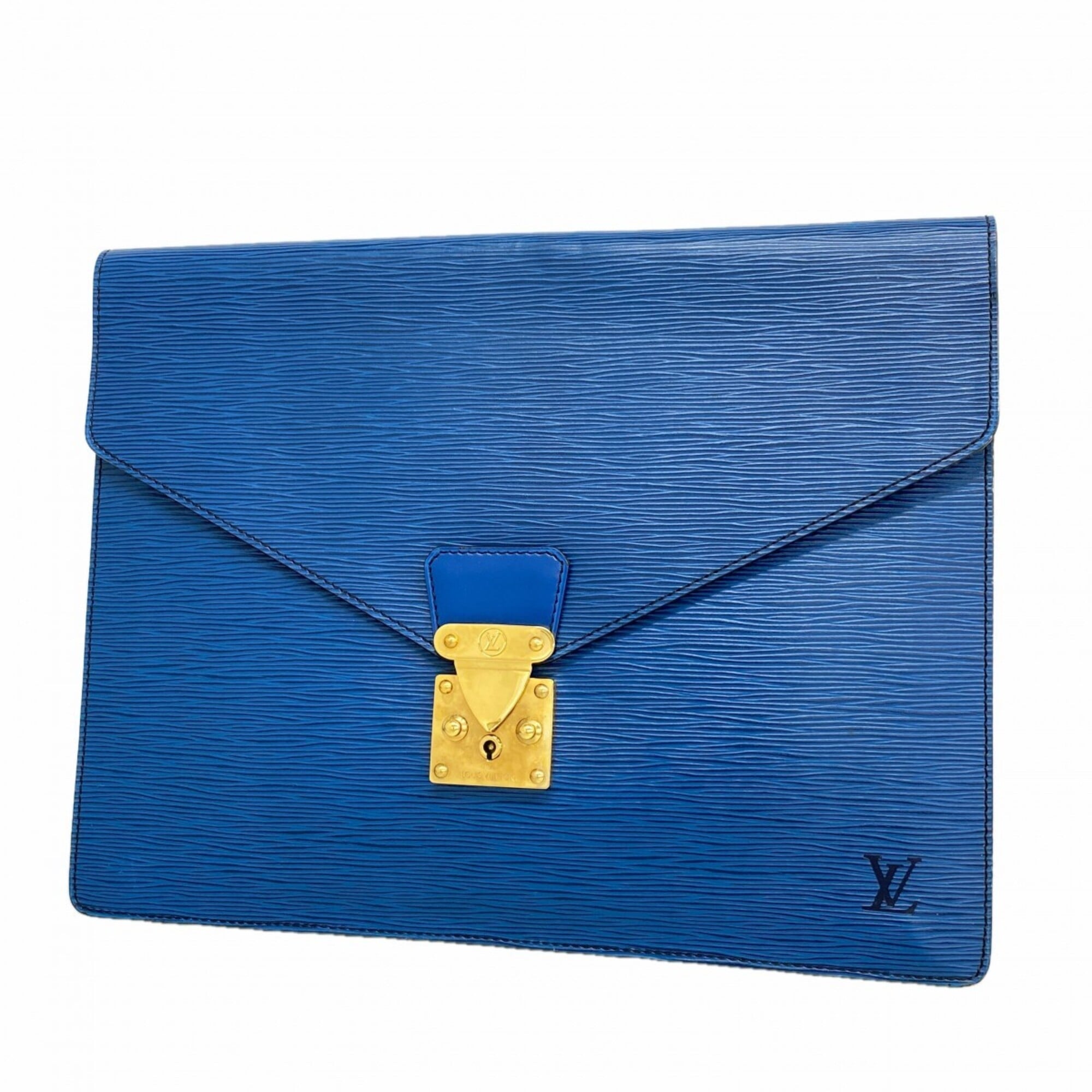 Louis Vuitton Toledo Blue Clutch Bag (Pre-Owned)