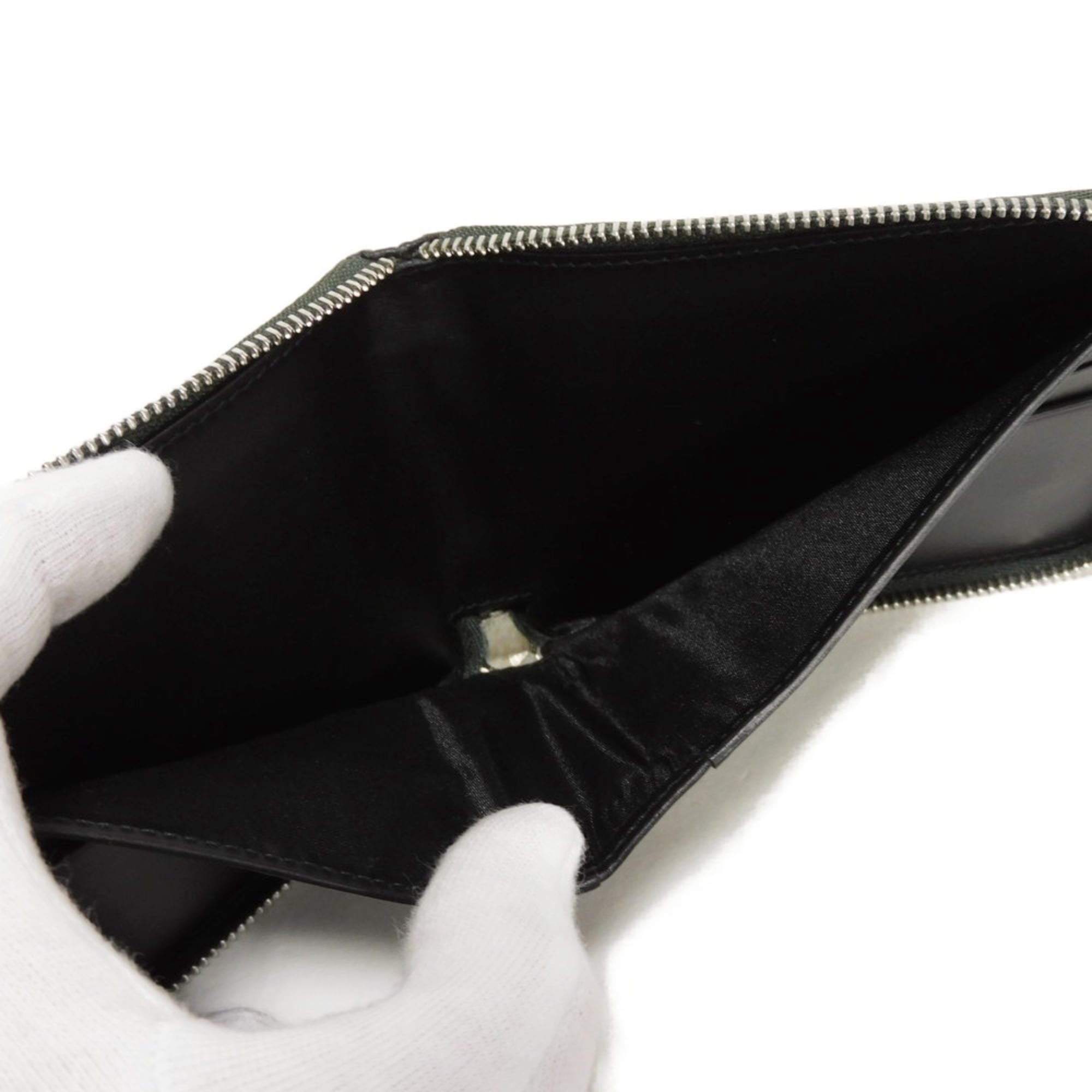 Loewe Green Leather Wallet (Bi-Fold) (Pre-Owned)