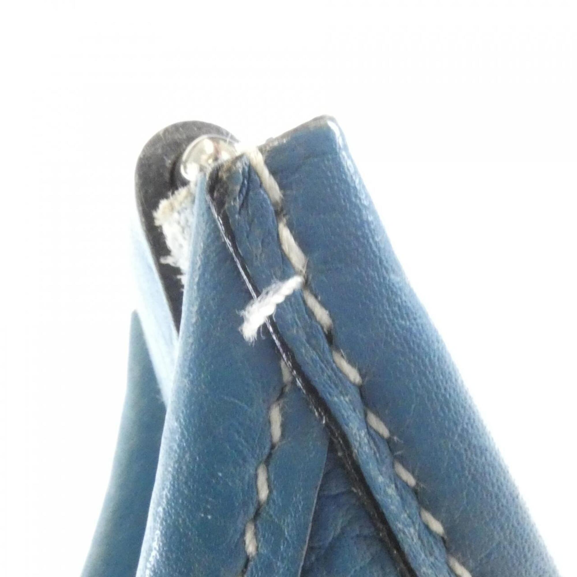 Hermes Blue Jean Taurillon Clemence Leather Shoulder Bag (Pre-Owned)