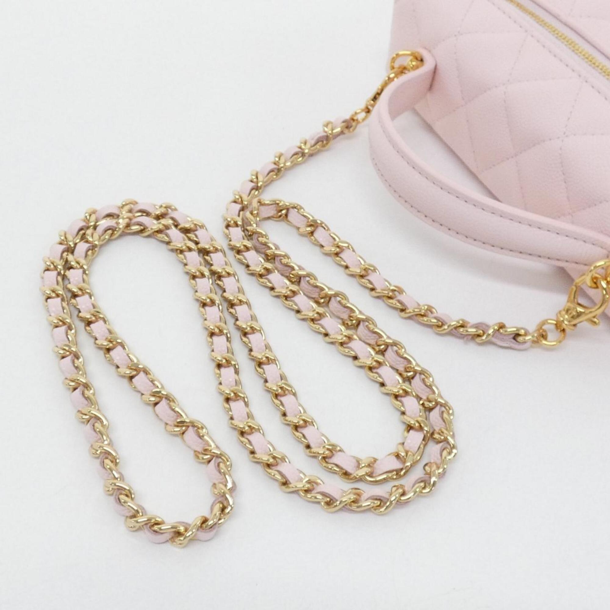 Chanel Pink Grained Calfskin Handbag (Pre-Owned)