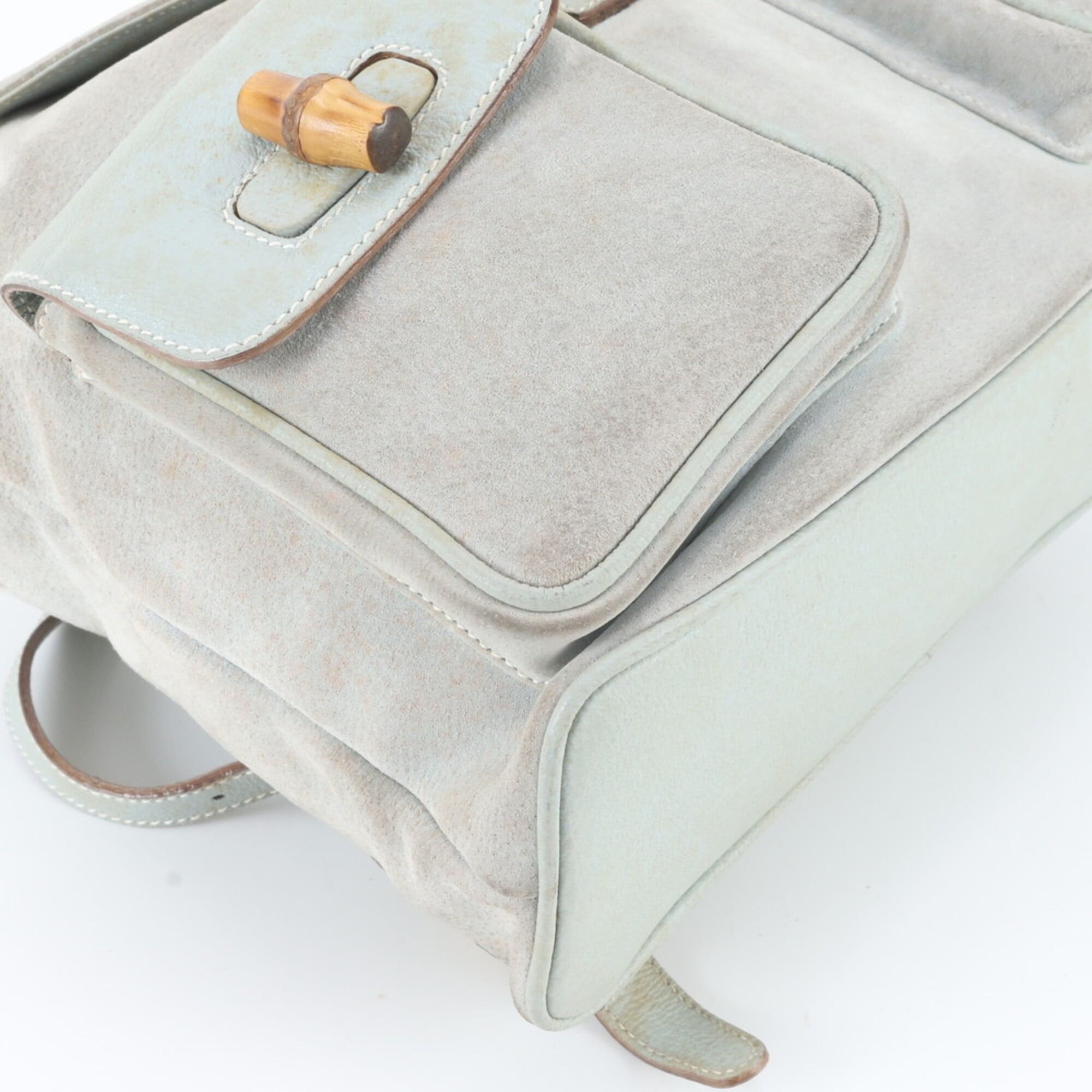 Gucci Green Leather Backpack (Pre-Owned)
