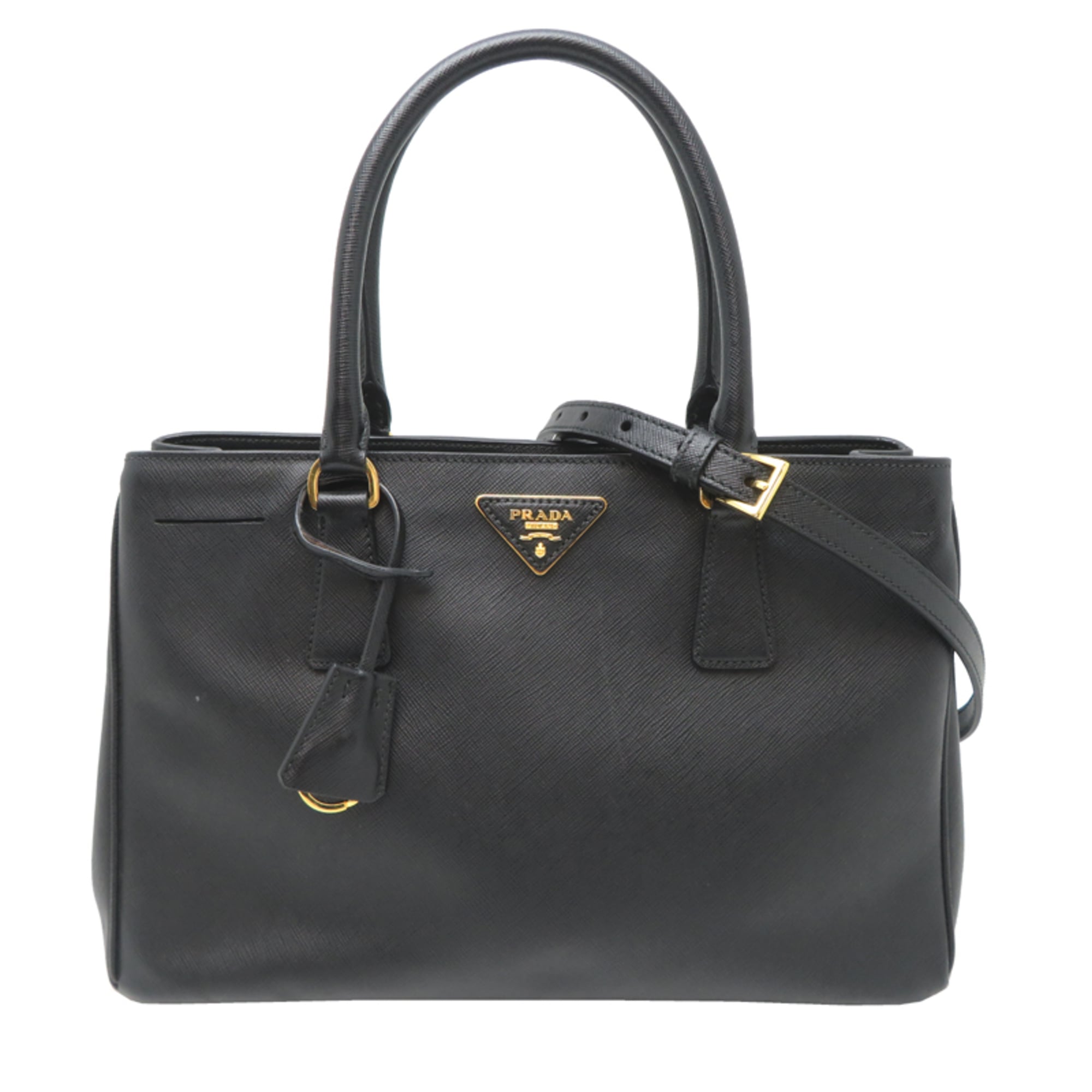 Prada Black Leather Handbag (Pre-Owned)