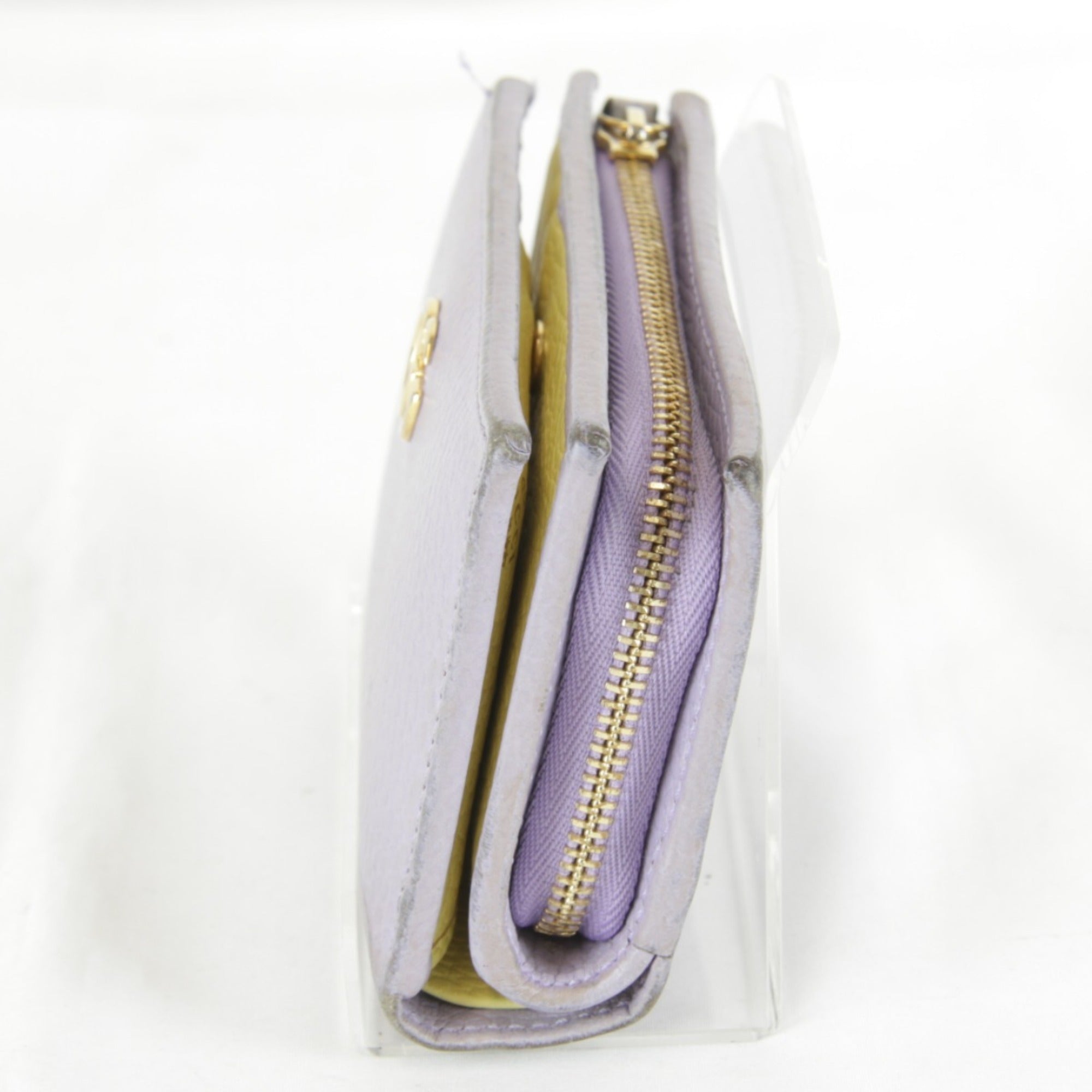 Gucci Purple Leather Wallet (Bi-Fold) (Pre-Owned)