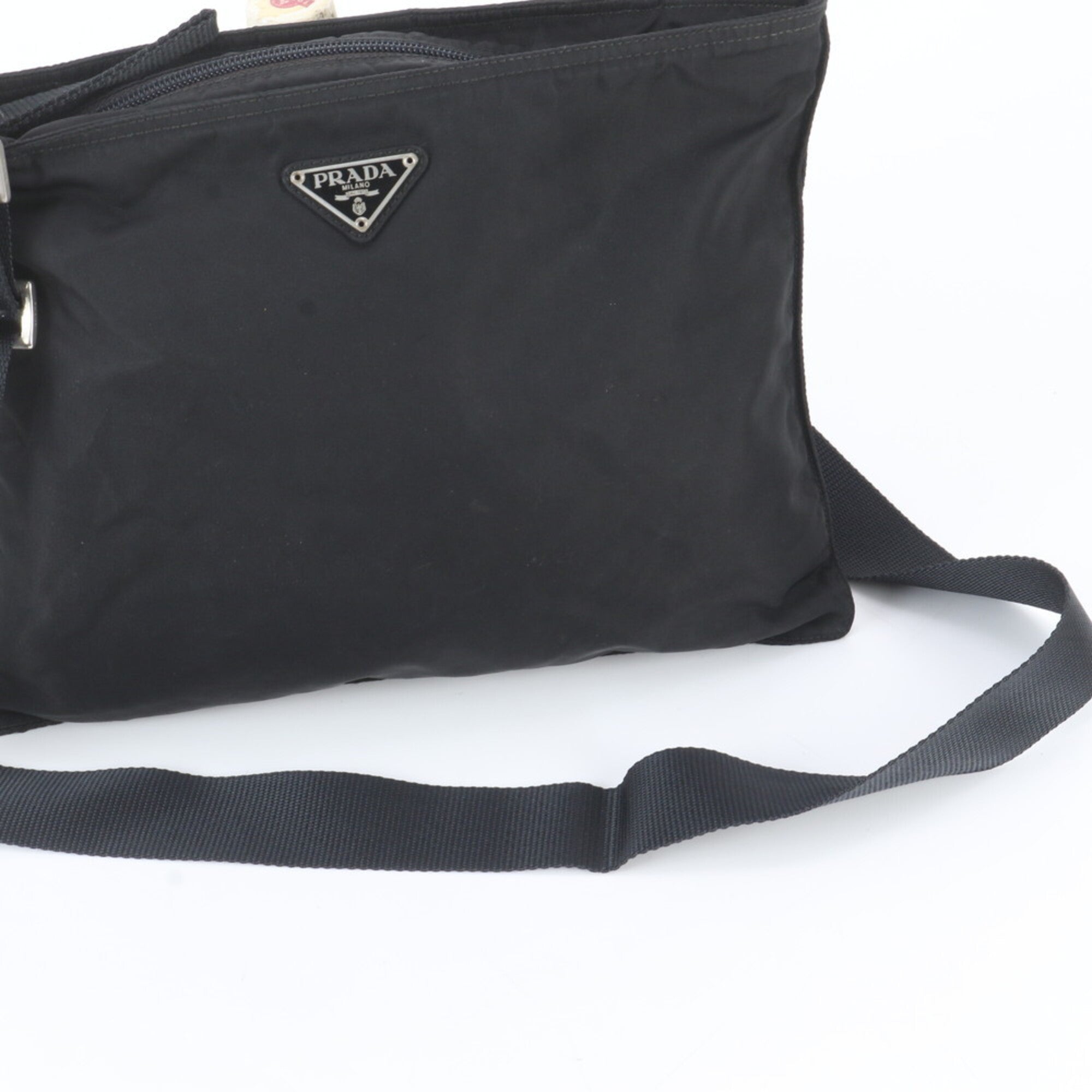 Prada Black Messenger Bag Shoulder Bag (Pre-Owned)