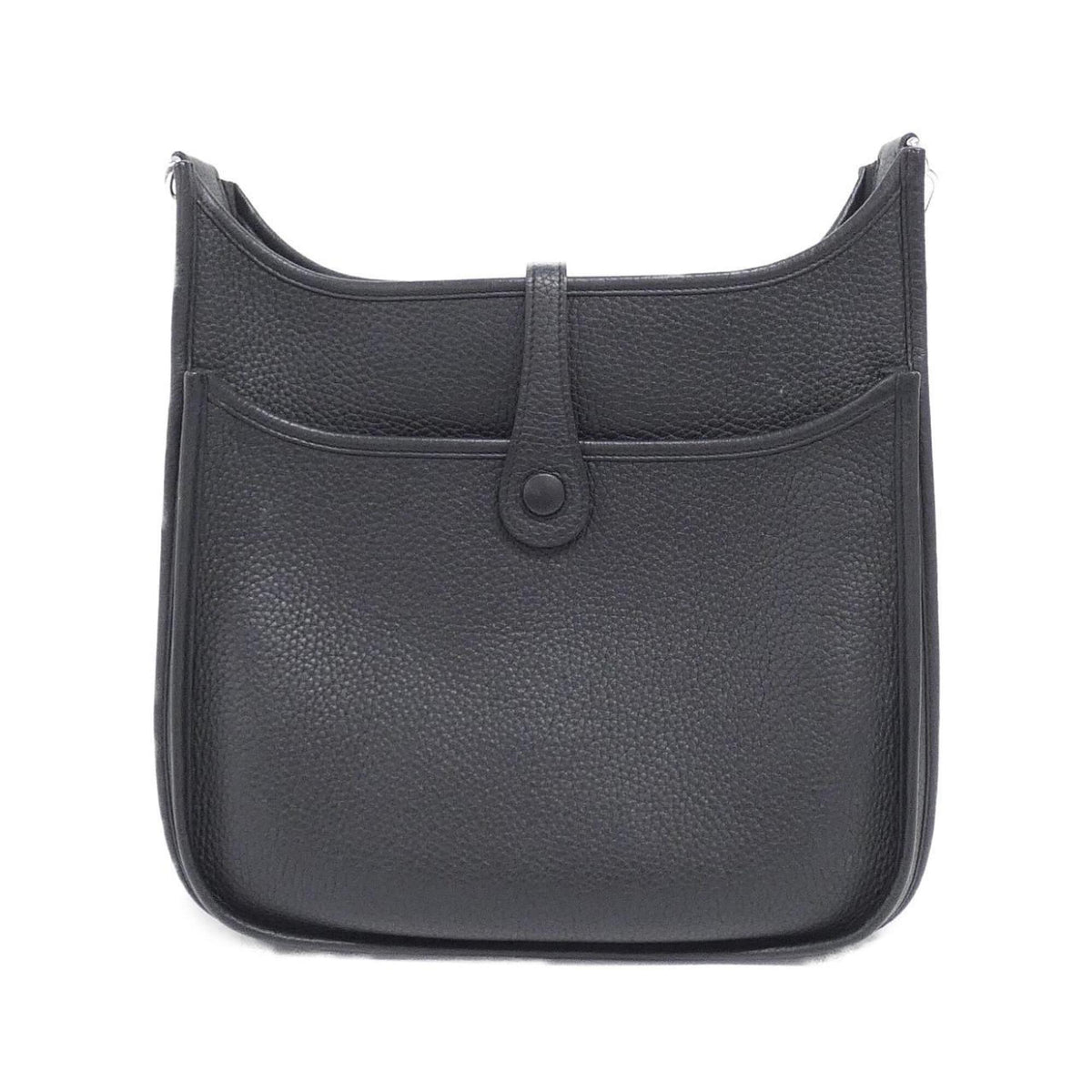 Hermes Black Taurillon Clemence Leather Shoulder Bag (Pre-Owned)