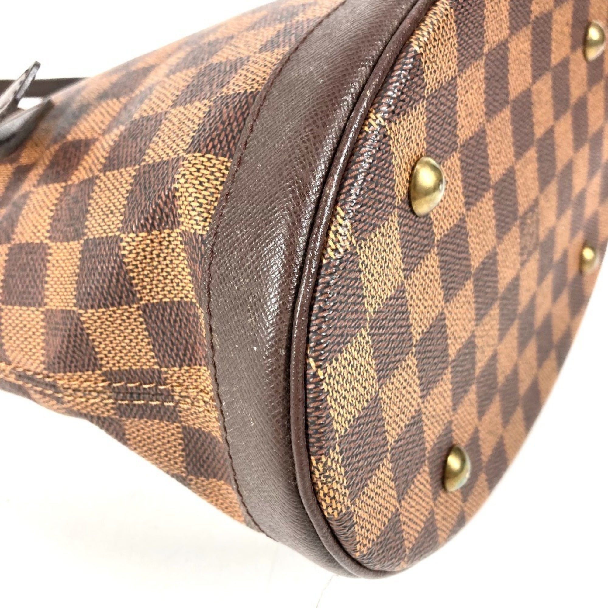 Louis Vuitton Brown Ebene Damier Canvas Shoulder Bag Tote Bag (Pre-Owned)