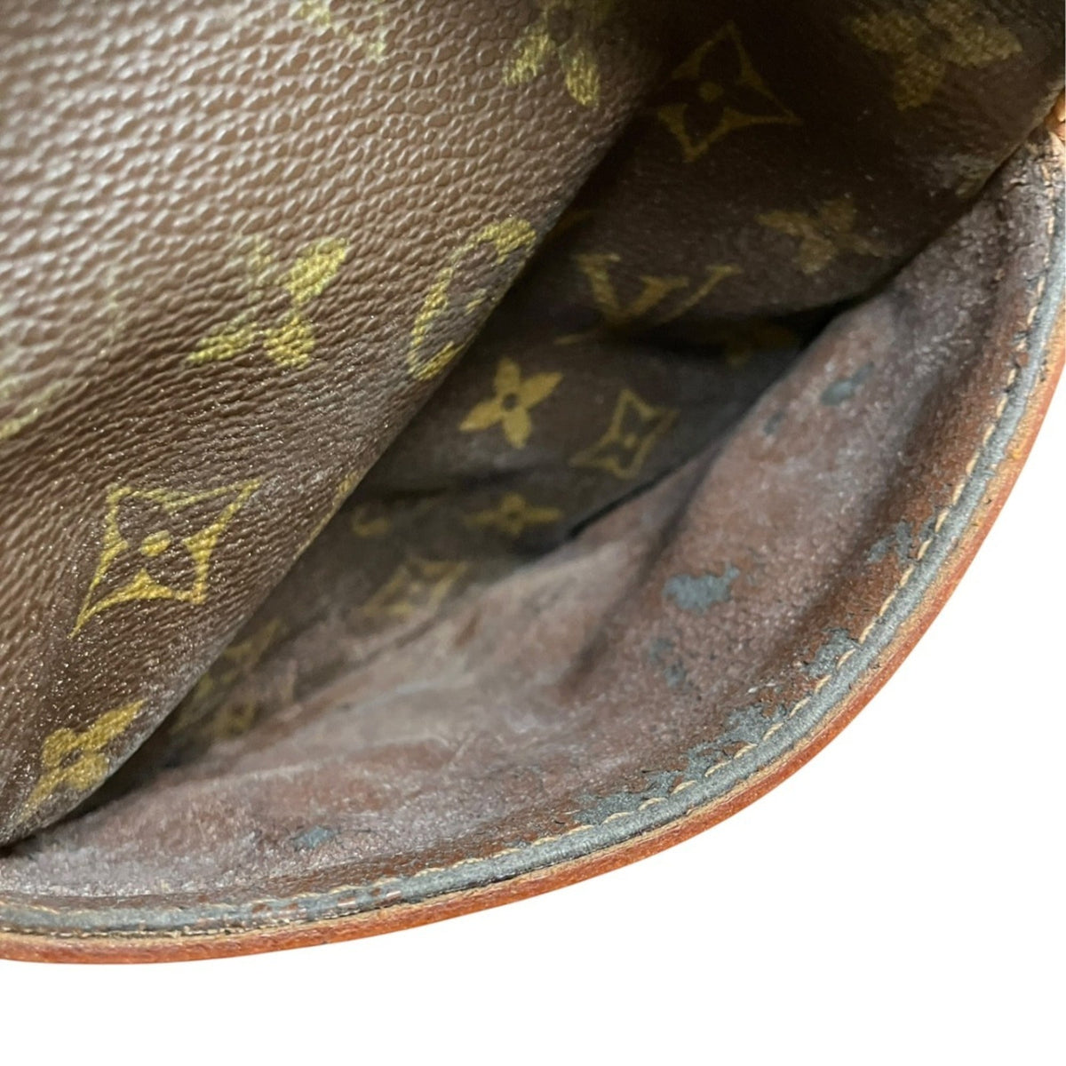 Louis Vuitton Brown Monogram Canvas Leather Shoulder Bag (Pre-Owned)