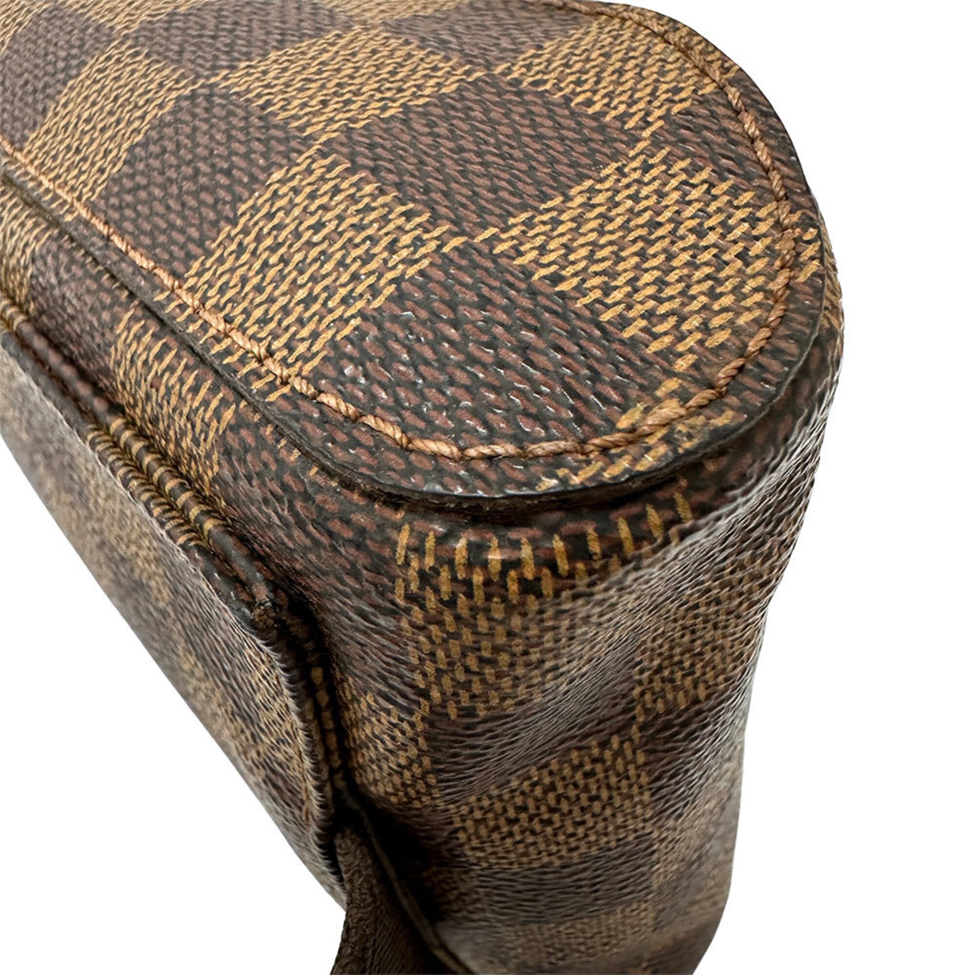 Louis Vuitton Brown Damier Canvas Handbag Sling Bag (Pre-Owned)