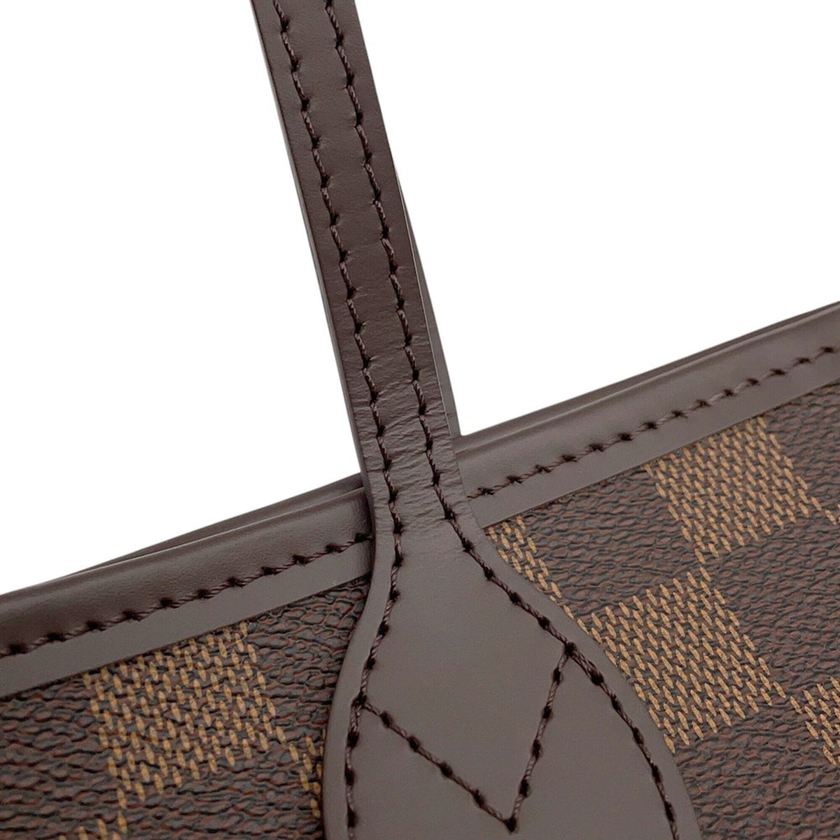 Louis Vuitton Damier Damier Canvas Ebene Red Color Damier Canvas Handbag Pouch Tote Bag (Pre-Owned)