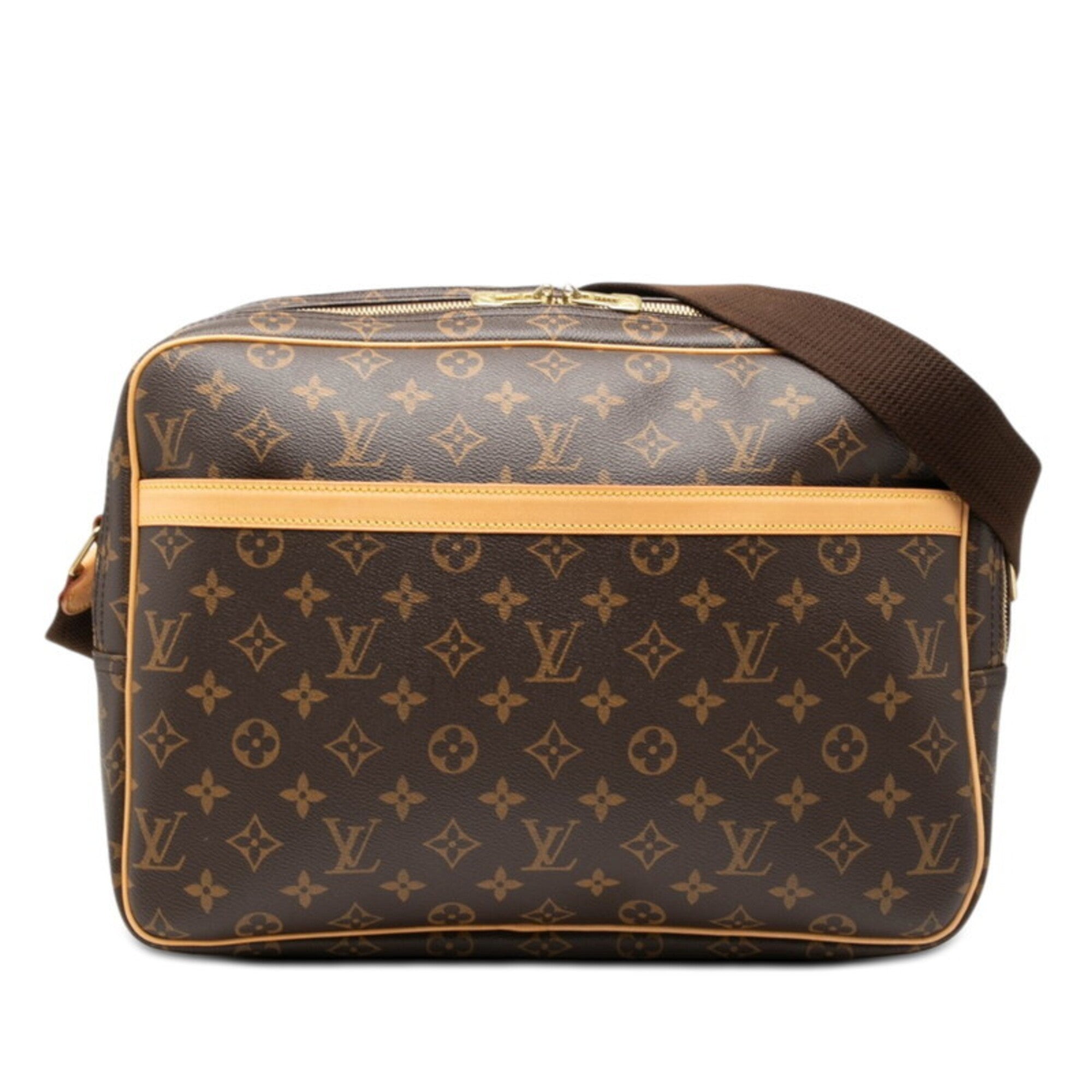 Louis Vuitton Brown Pvc Leather Shoulder Bag (Pre-Owned)