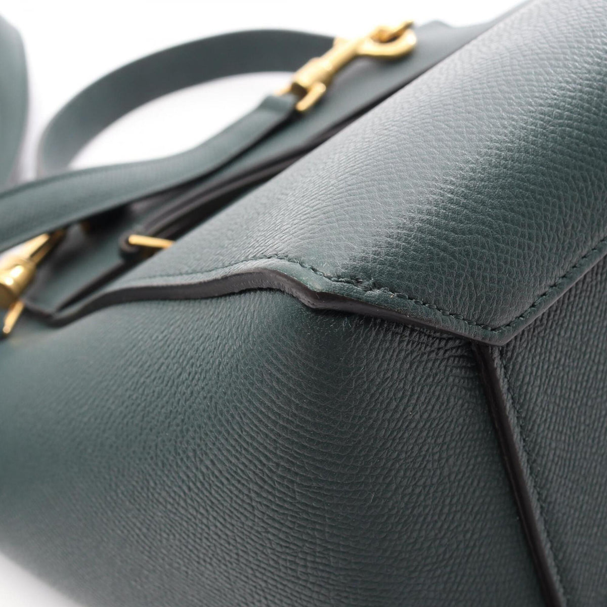 Celine Green Leather Handbag (Pre-Owned)