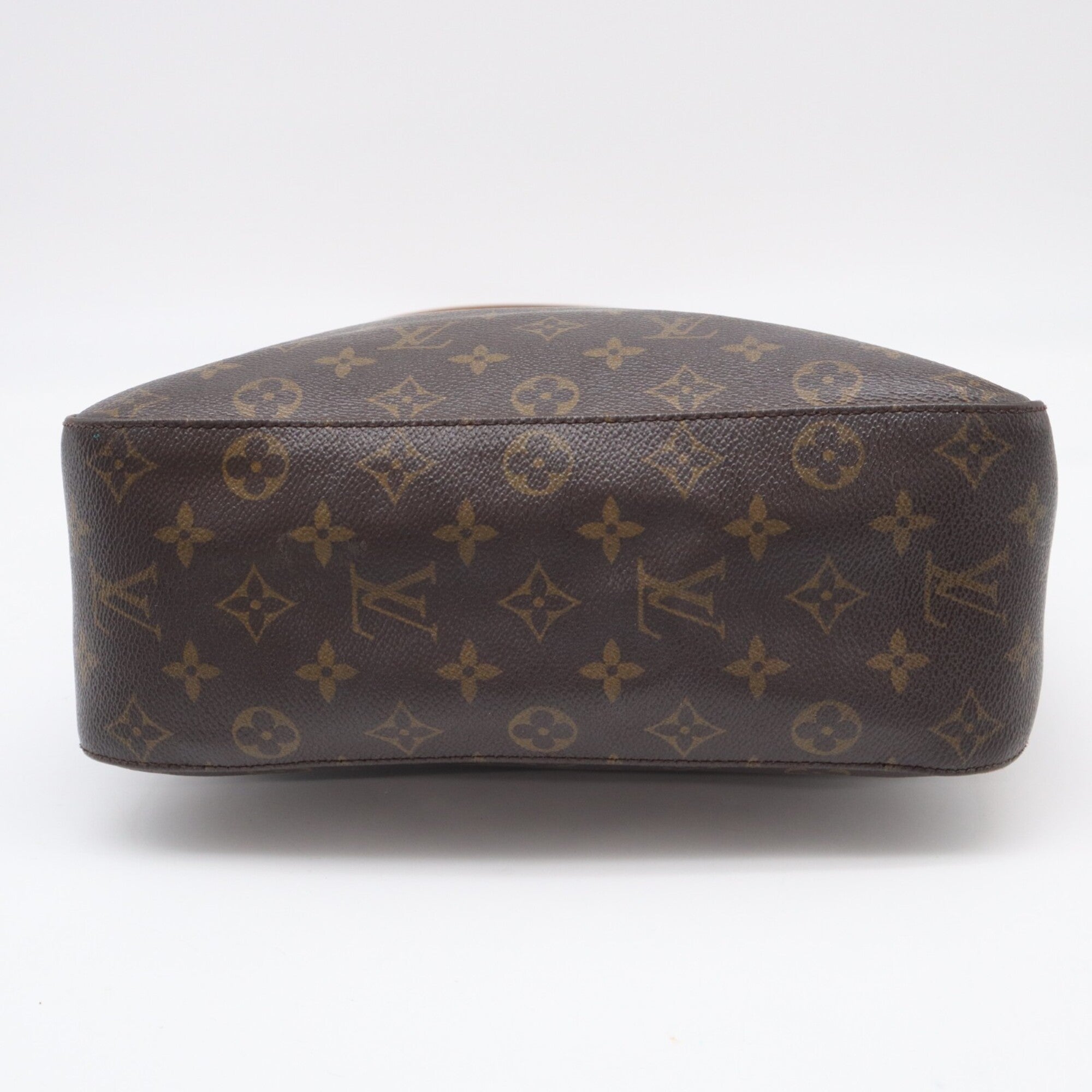 Louis Vuitton Beige Brown Galle Monogram Coated Canvas Leather Handbag (Pre-Owned)