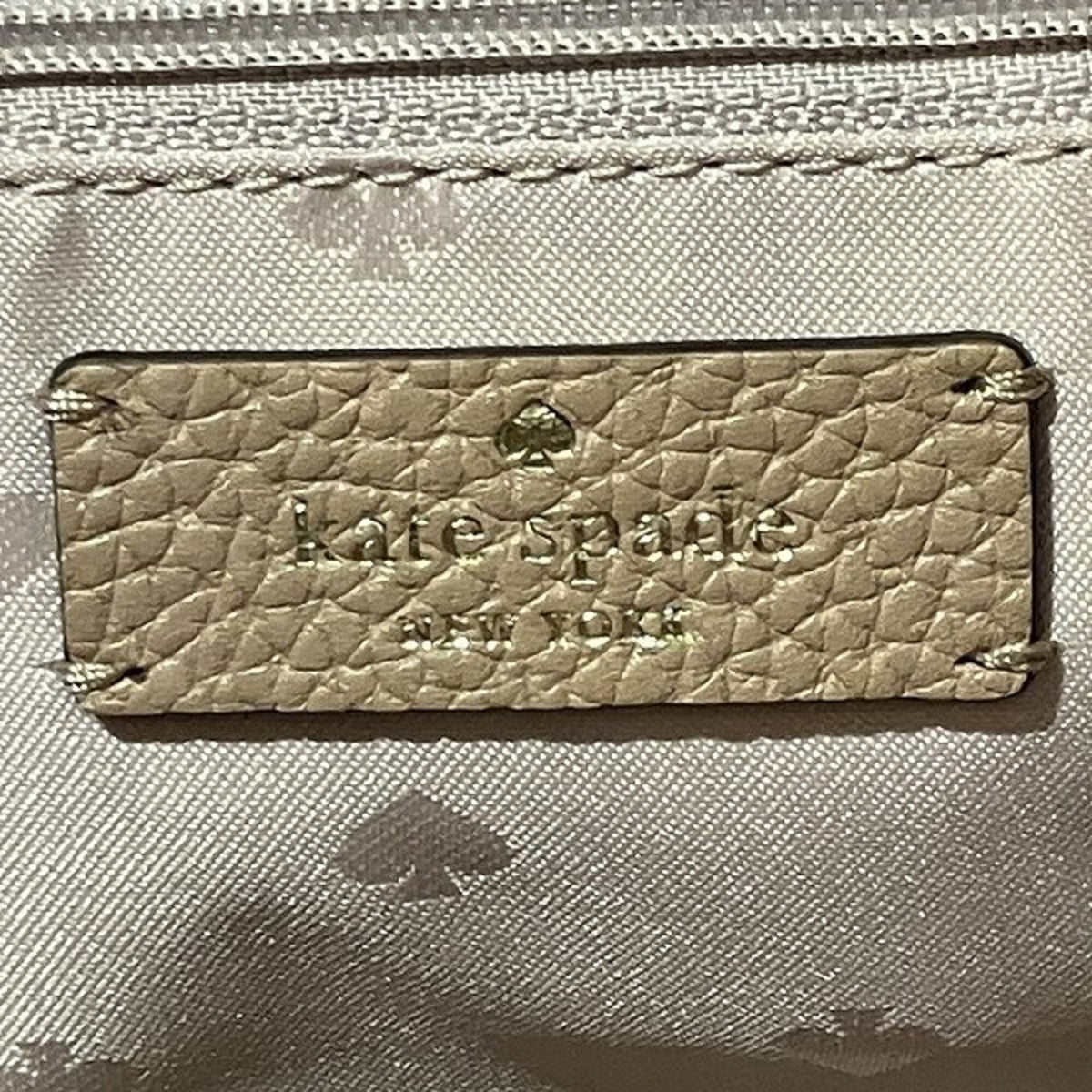 Kate Spade Beige Leather Handbag Shoulder Bag (Pre-Owned)