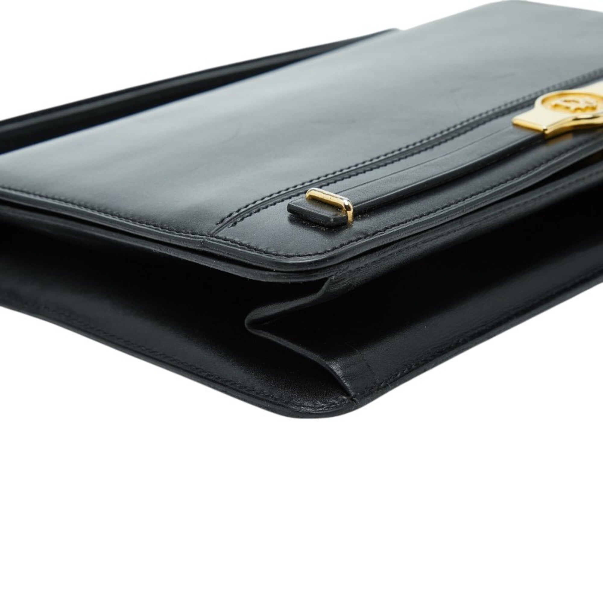 Christian Dior Black Leather Shoulder Bag (Pre-Owned)