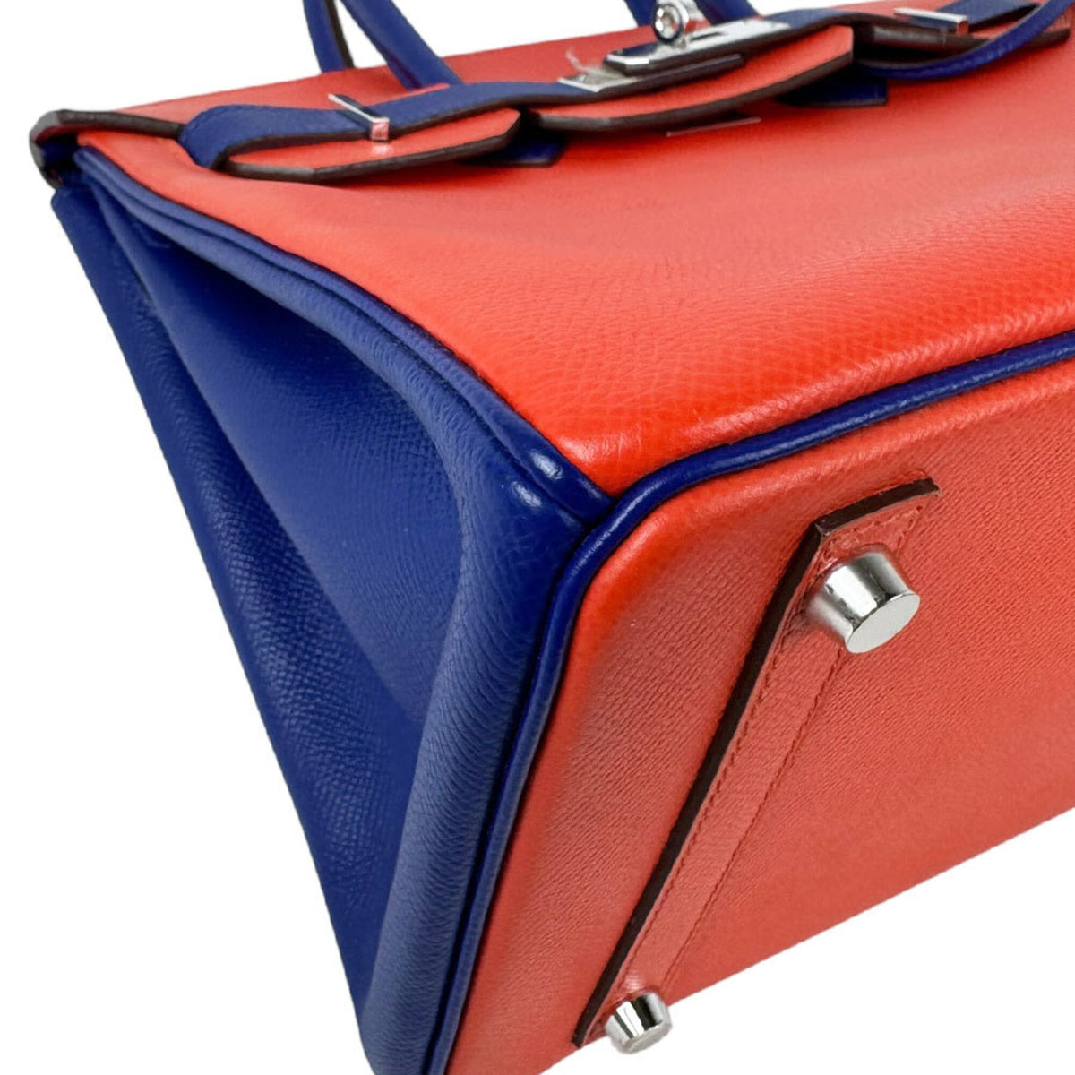 Hermes Blue Royal Capucine Epsom Leather Handbag (Pre-Owned)