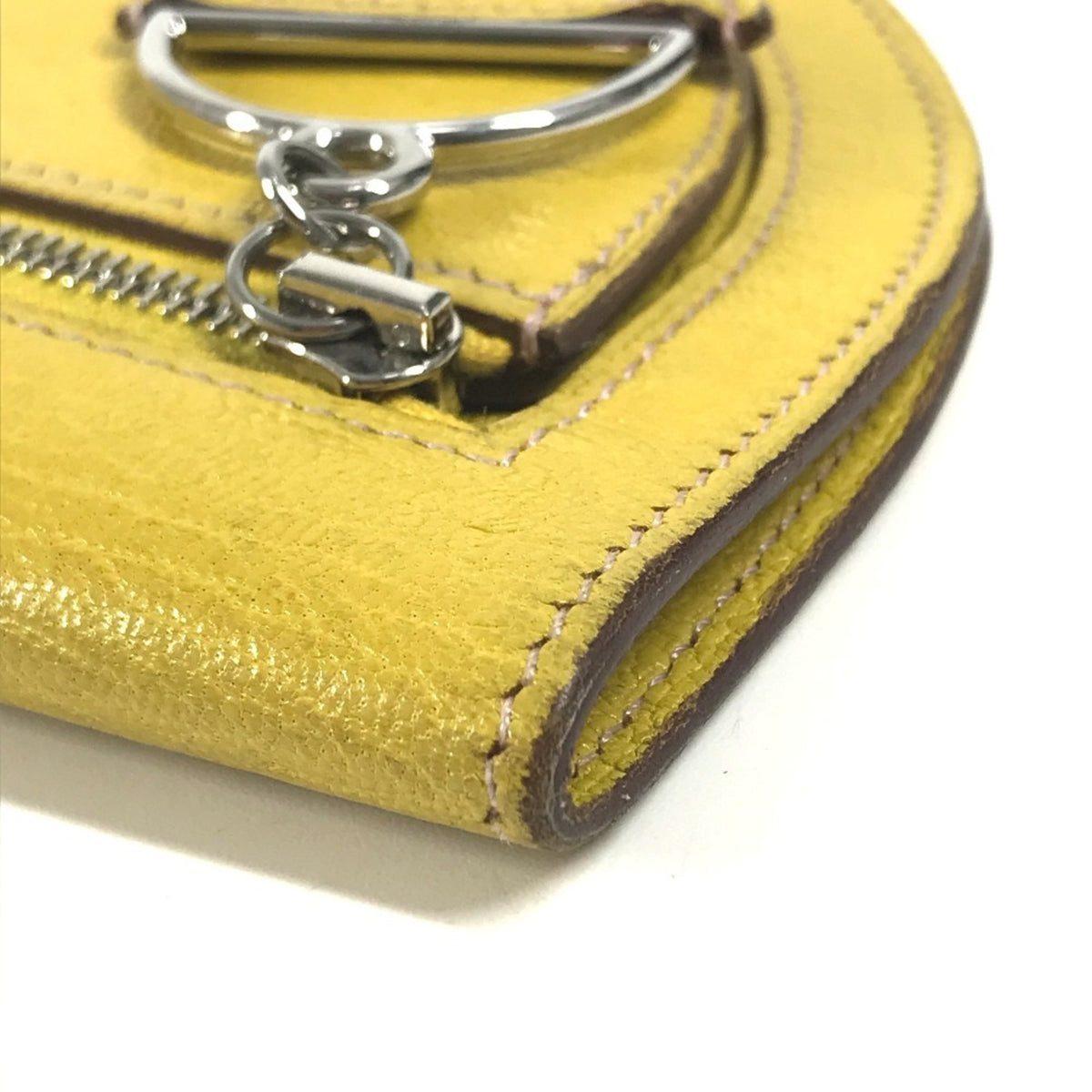 Hermes Yellow Leather Coin Purse/Coin Case (Pre-Owned)