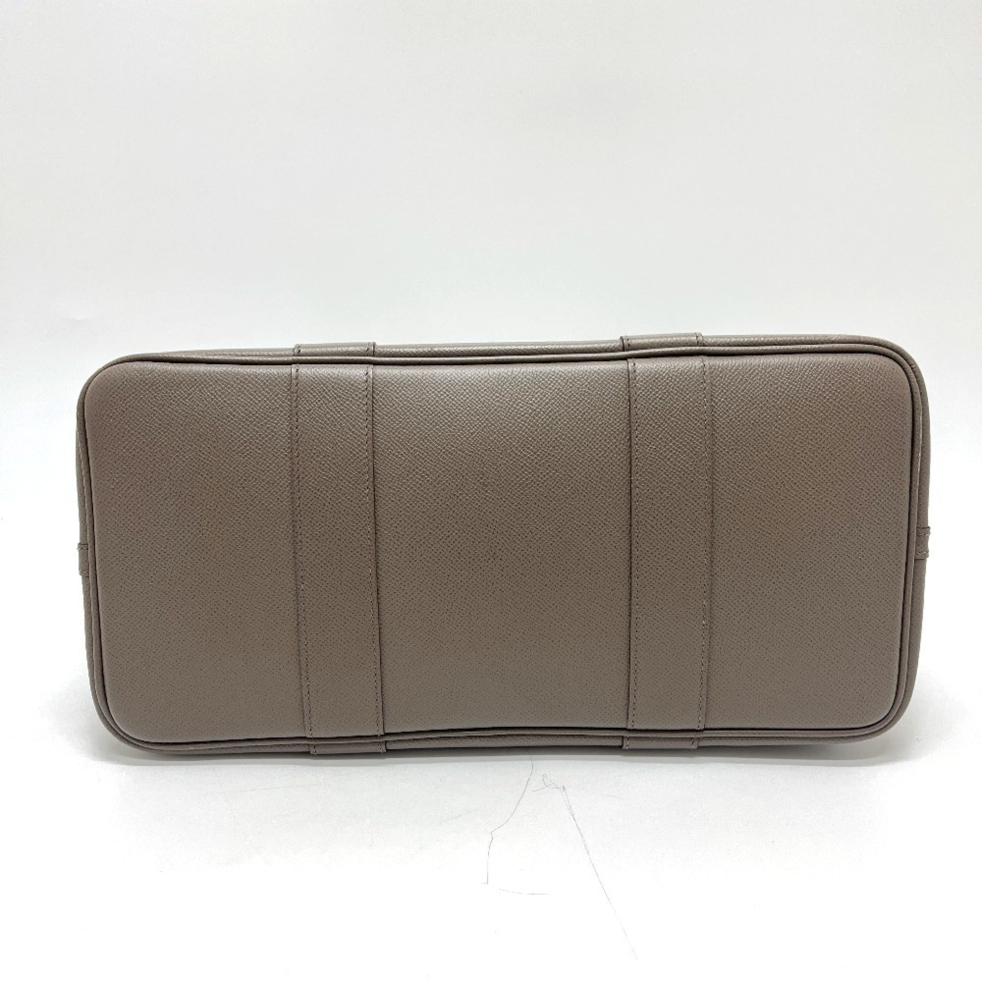 Hermes Garden Gray Epsom Leather Handbag Tote Bag (Pre-Owned)