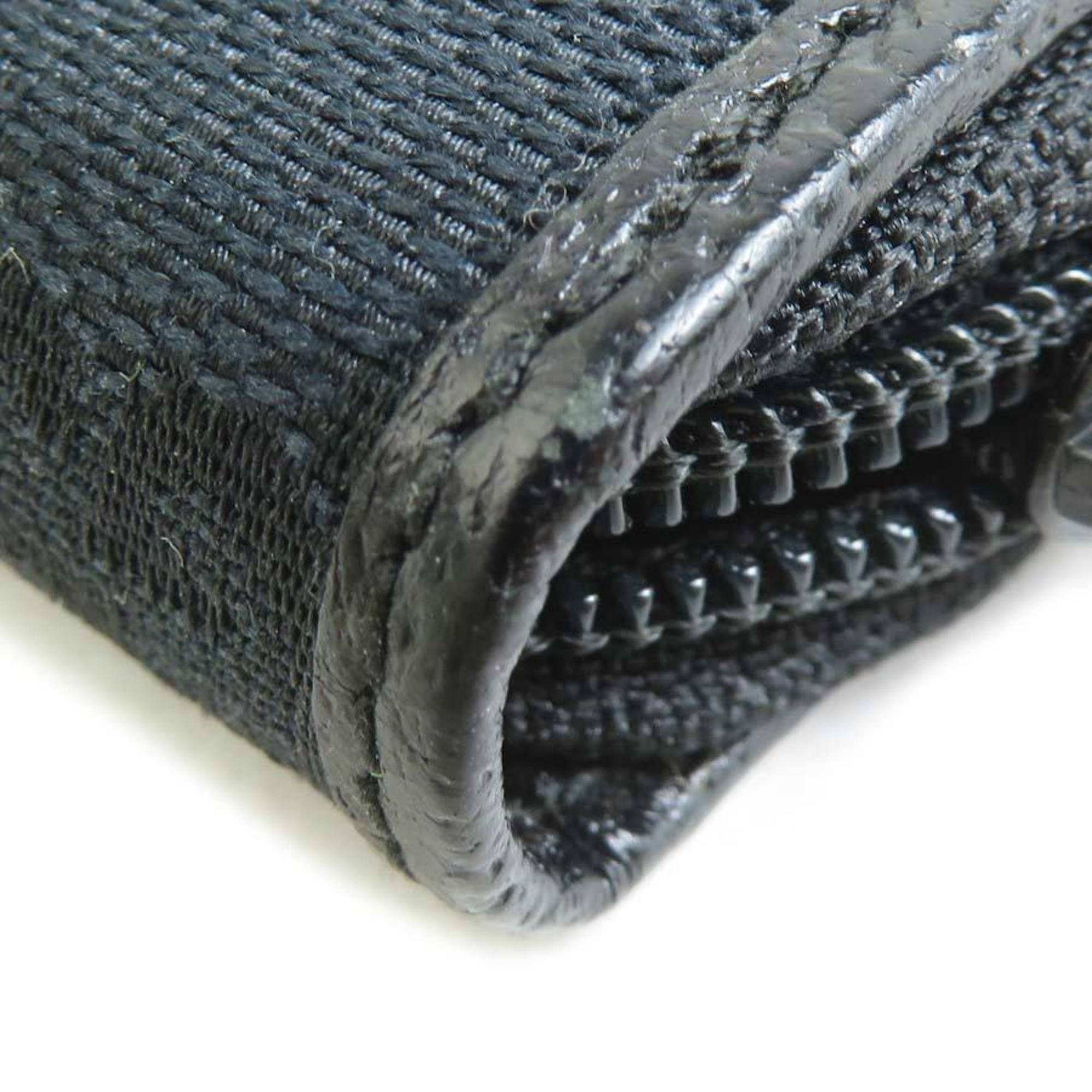 Gucci Black Gg Canvas Leather Coin Purse/Coin Case (Pre-Owned)