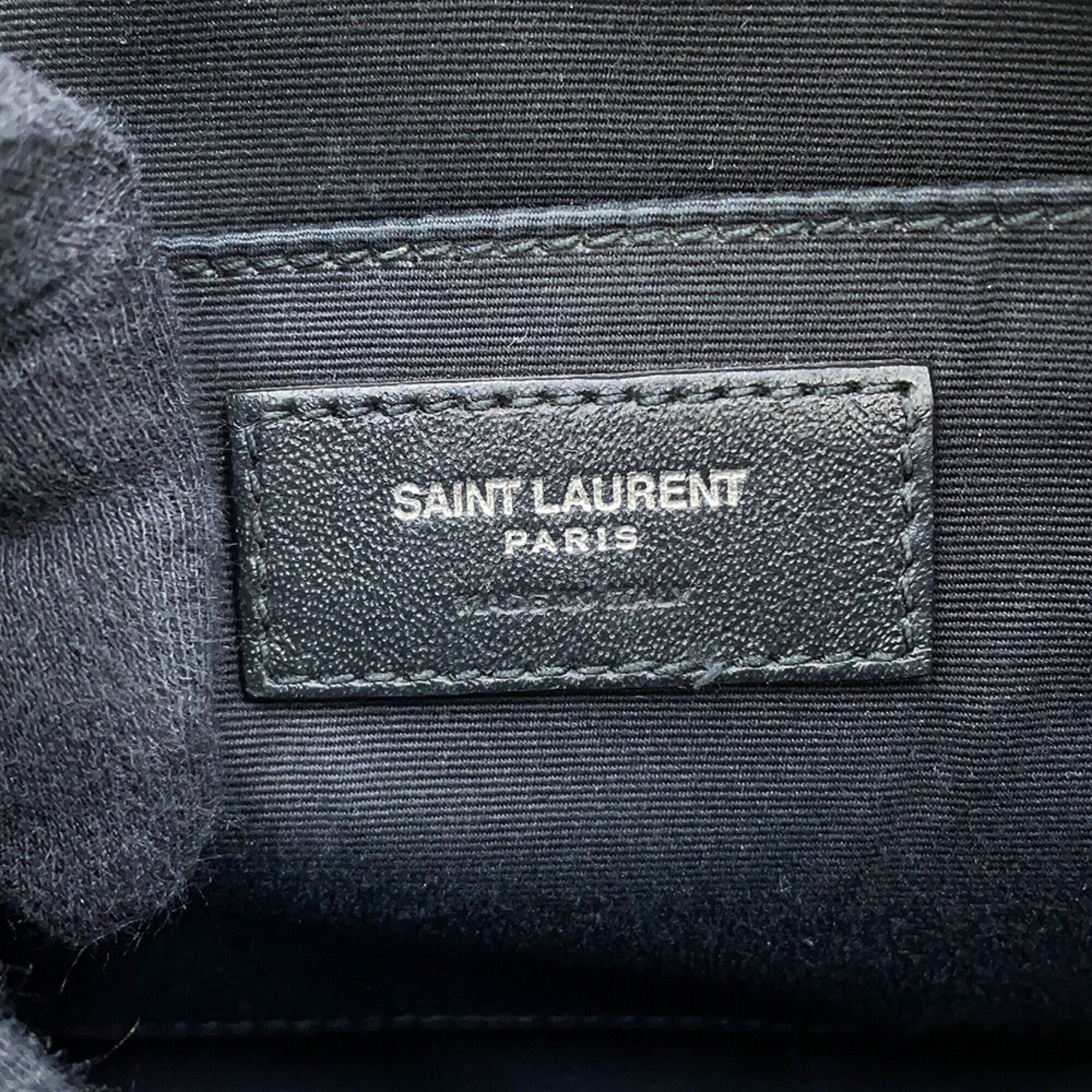 Yves Saint Laurent Black Leather Handbag Shoulder Bag (Pre-Owned)