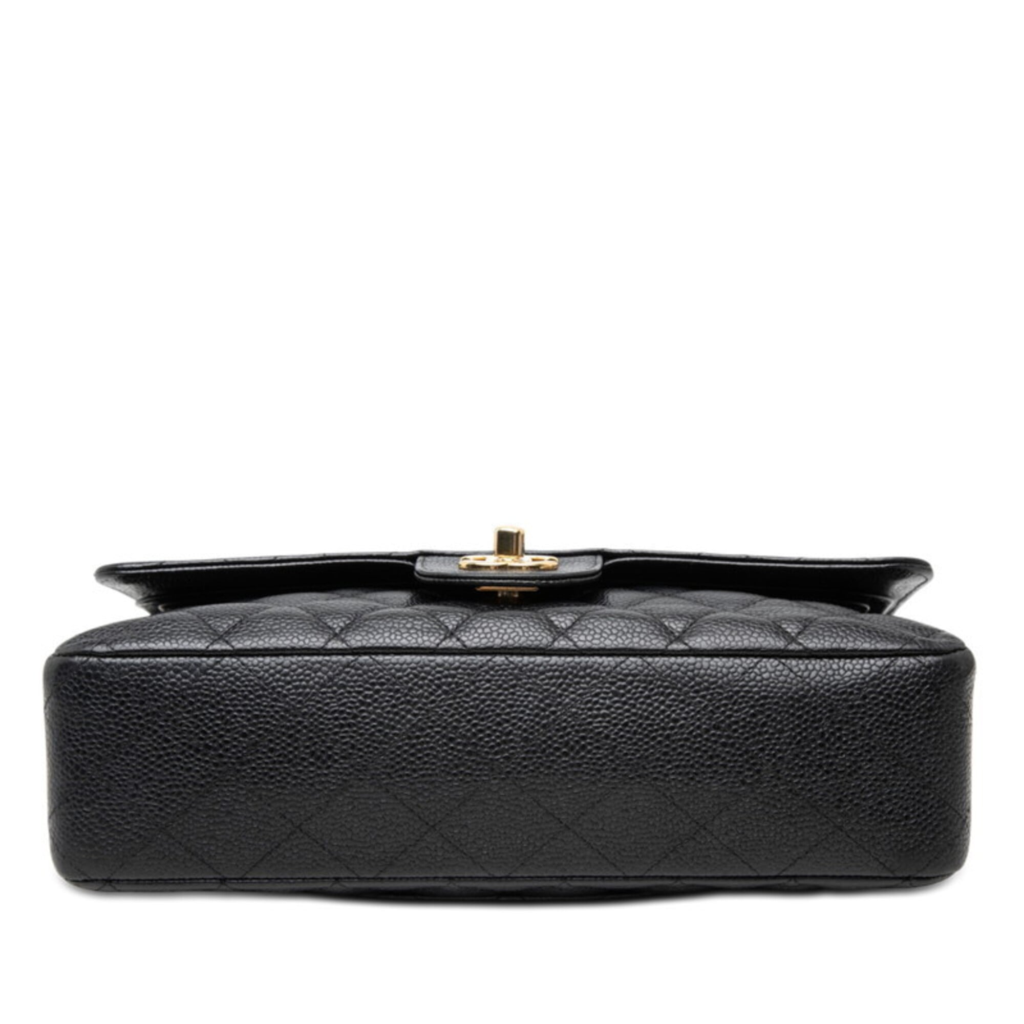Chanel Black Grained Calfskin Shoulder Bag (Pre-Owned)