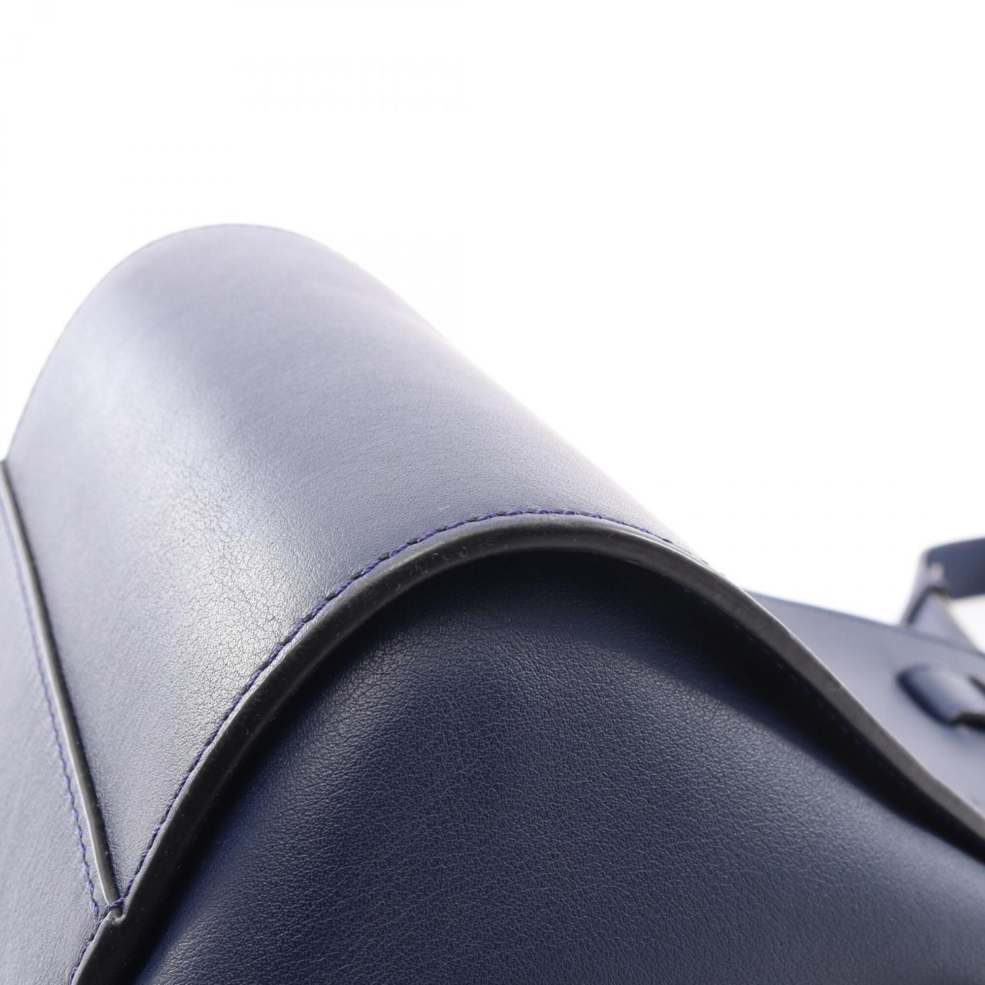 Loewe Blue Leather Handbag (Pre-Owned)