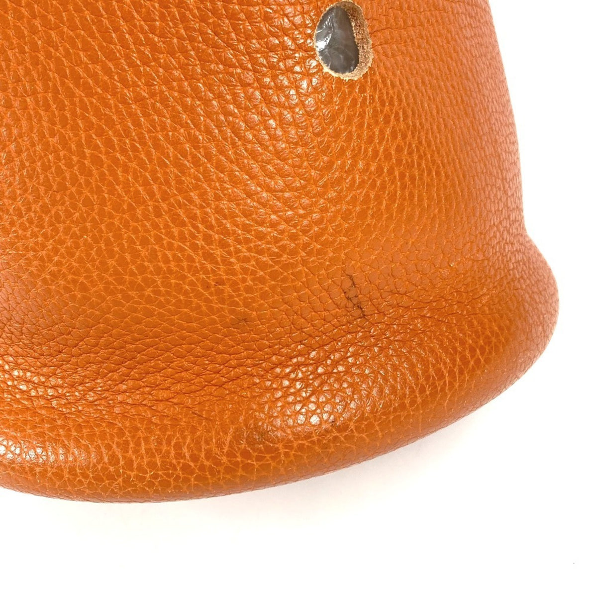 Hermes Orange Taurillon Clemence Leather Handbag Shoulder Bag (Pre-Owned)