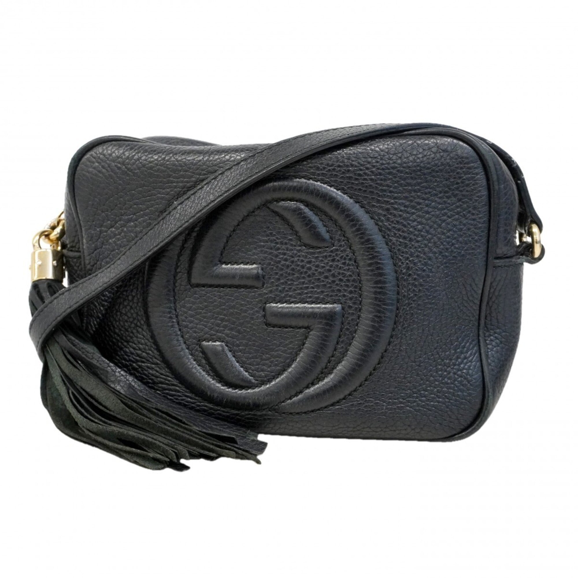 Gucci Black Leather Shoulder Bag (Pre-Owned)