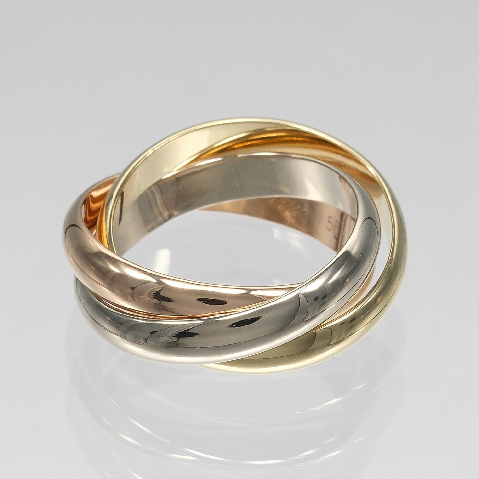 Cartier Yellow Gold (18K) Pink Gold (18K) White Gold (18K) Band Ring (Pre-Owned)