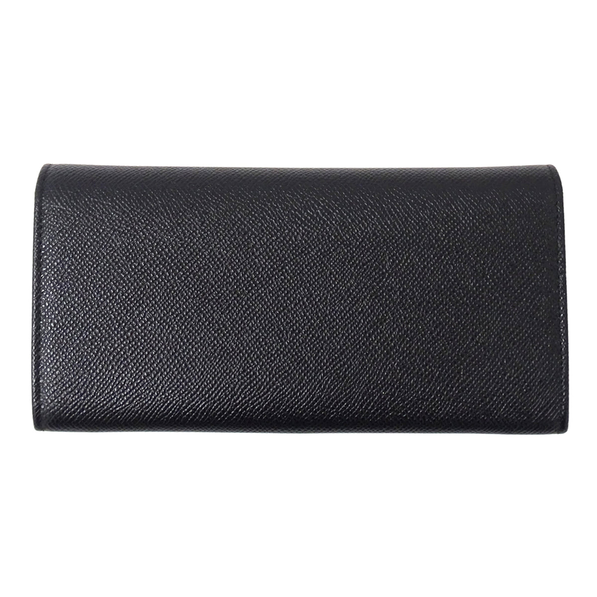 Bvlgari Black Leather Long Wallet (Bi-Fold) (Pre-Owned)