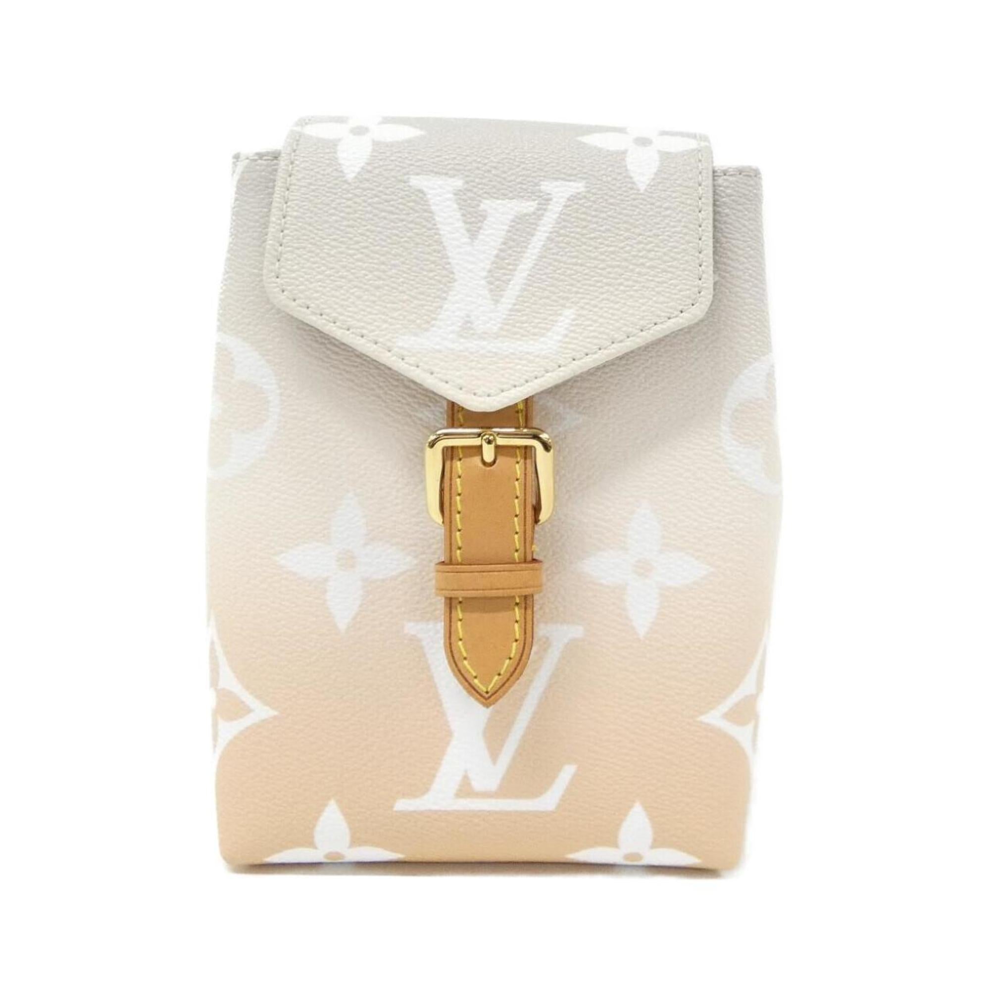 Louis Vuitton Gray Coated Canvas Backpack (Pre-Owned)