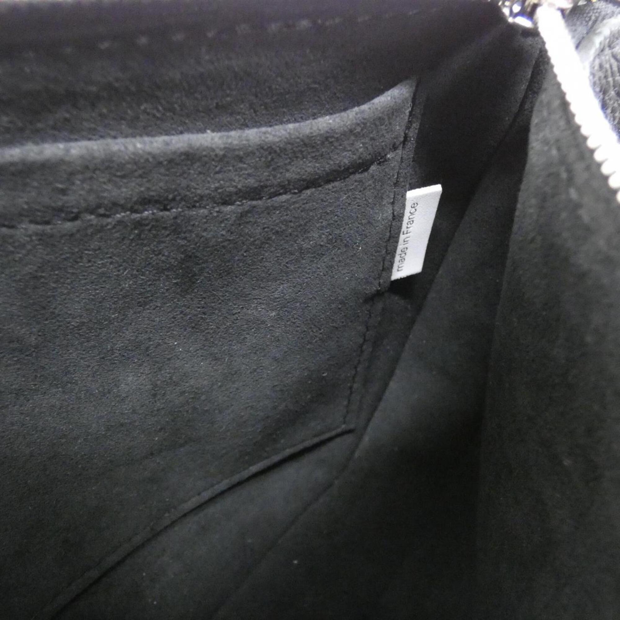 Louis Vuitton Black Leather Pochette Shoulder Bag (Pre-Owned)