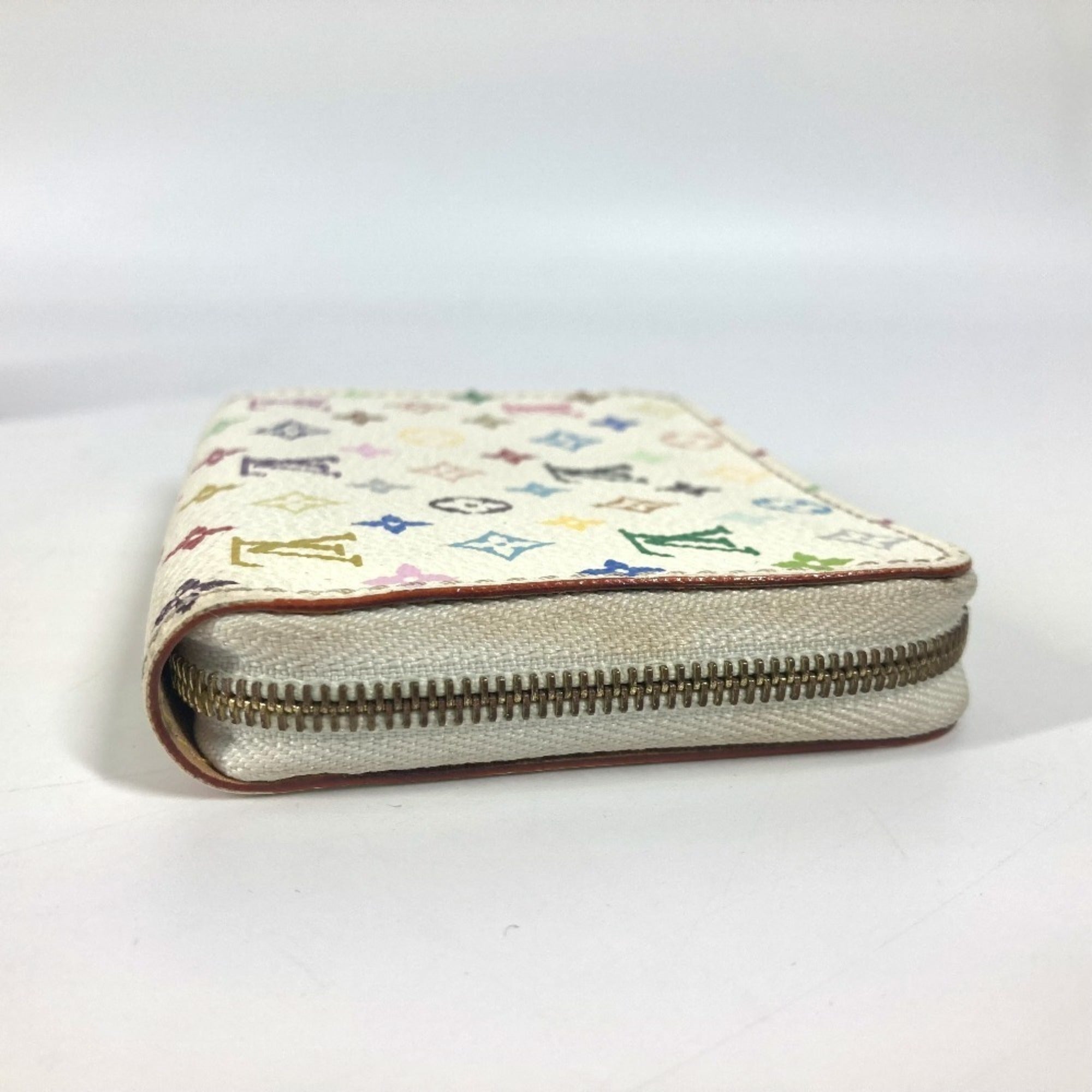 Louis Vuitton Blanc Multi-Color White Monogram Multicolore Coin Purse/Coin Case (Pre-Owned)