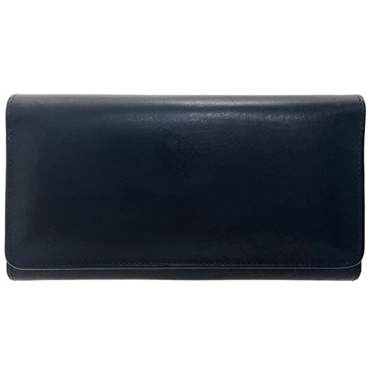 Coach Black Leather Long Wallet (Tri-Fold) (Pre-Owned)