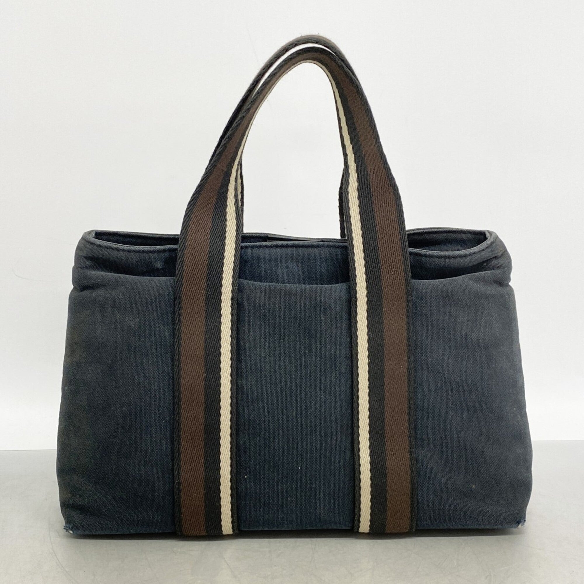 Hermes Black Canvas Handbag (Pre-Owned)